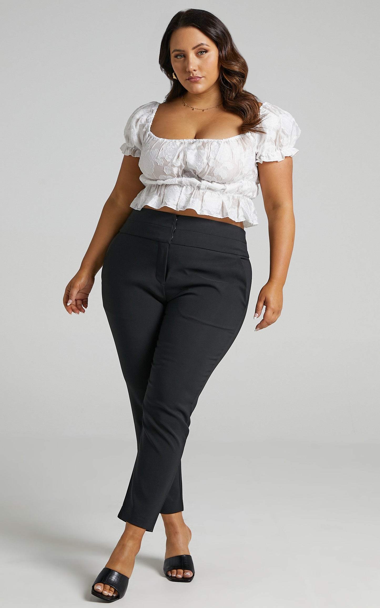 Hailey Trousers - High Waisted Trouser in Black
