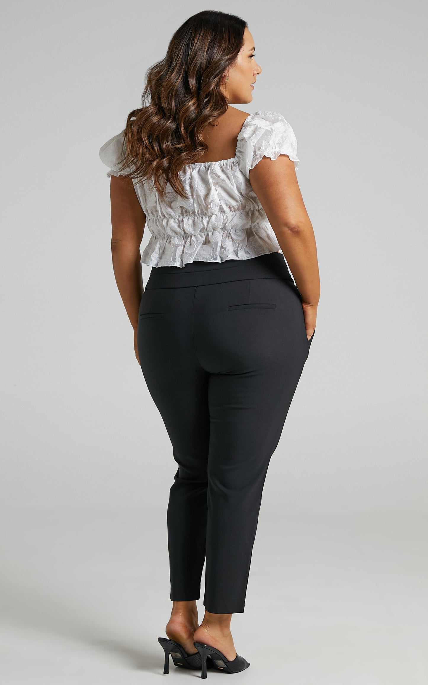 Hailey Trousers - High Waisted Trouser in Black