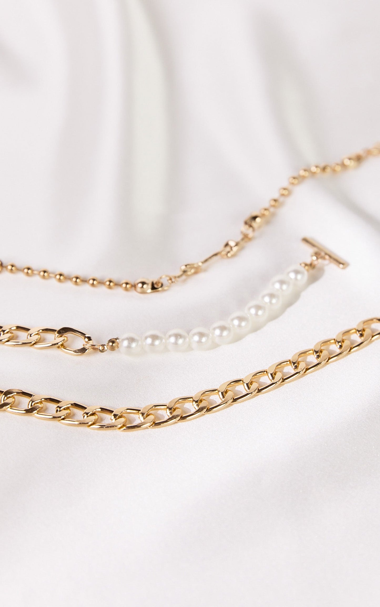 Harriet Bracelet - Pearl Multipack Bracelet in Gold