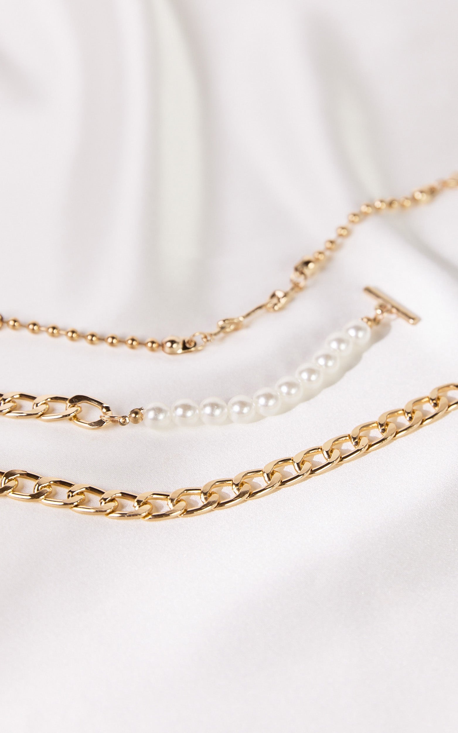 Harriet Bracelet - Pearl Multipack Bracelet in Gold