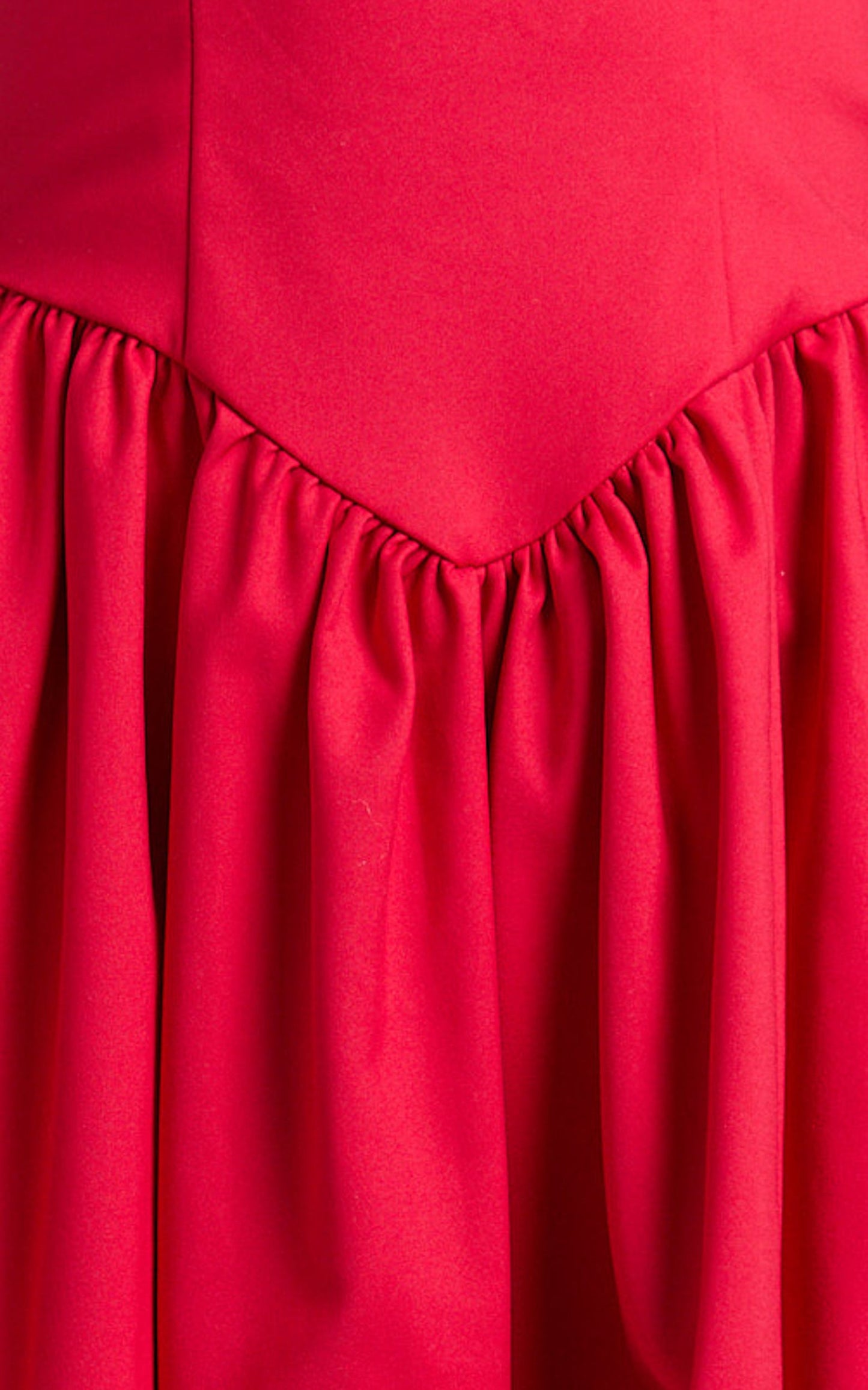 Helda Midi Dress - Halter Tie Neck Corset Panel Dress in Red