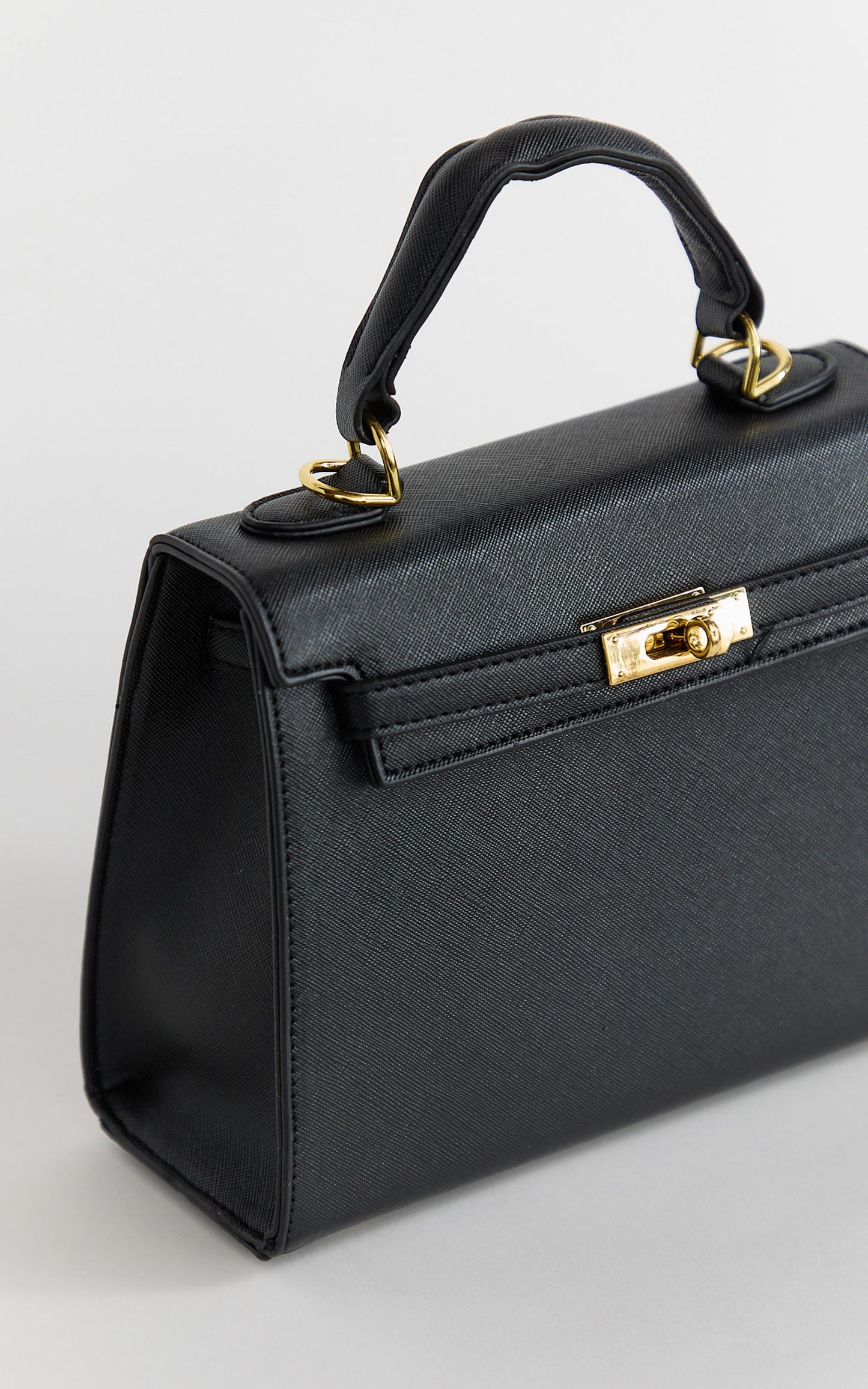 Hera Bag - Top Handle Crossbody Bag in Black