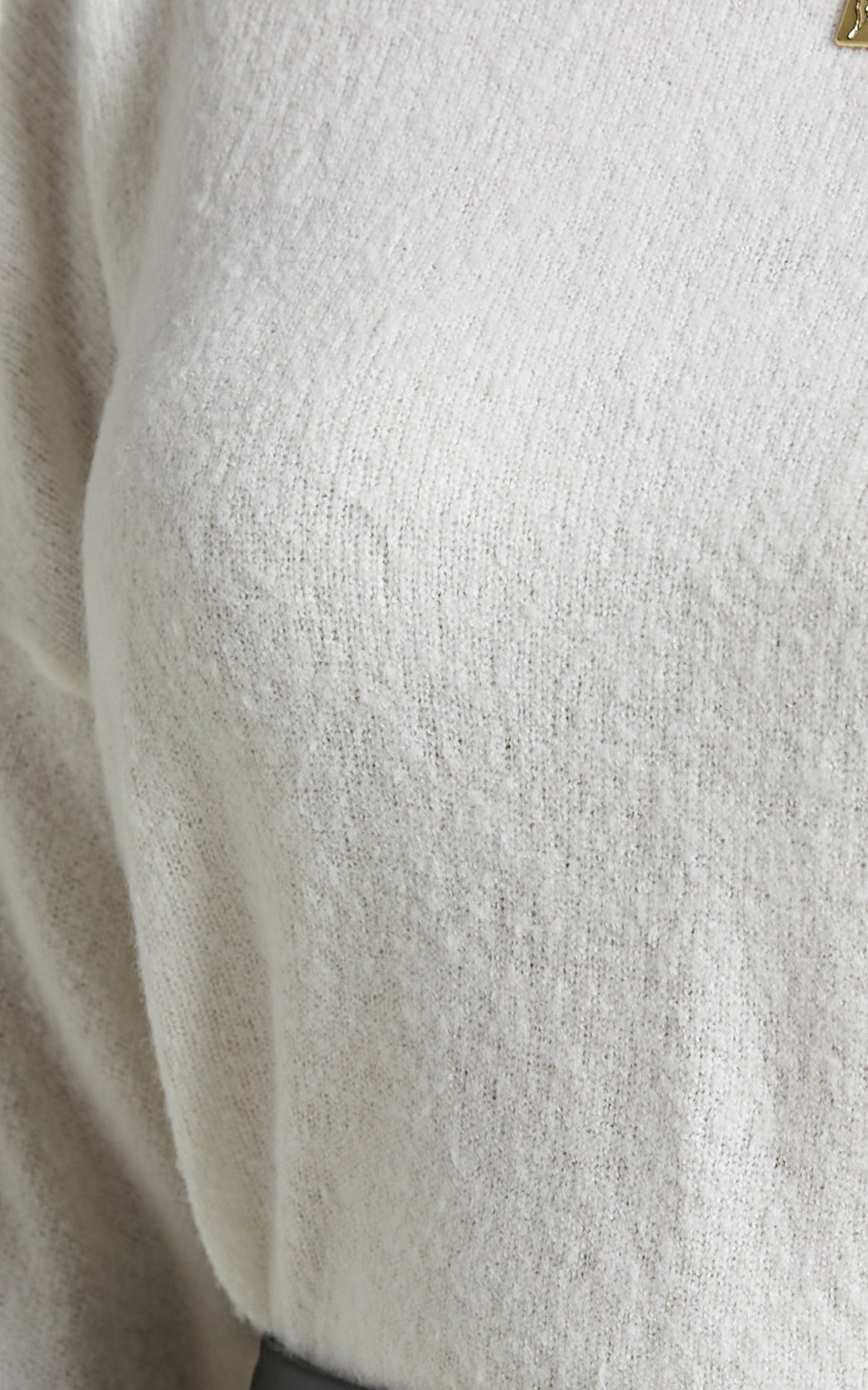 Hollee Sweater - Open Tie Back Knit Sweater in Milk White