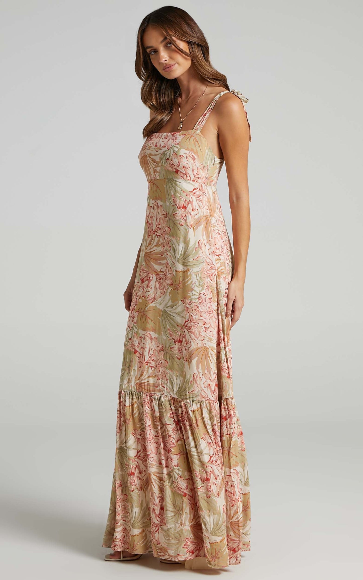 Honor Dress in Palm Print
