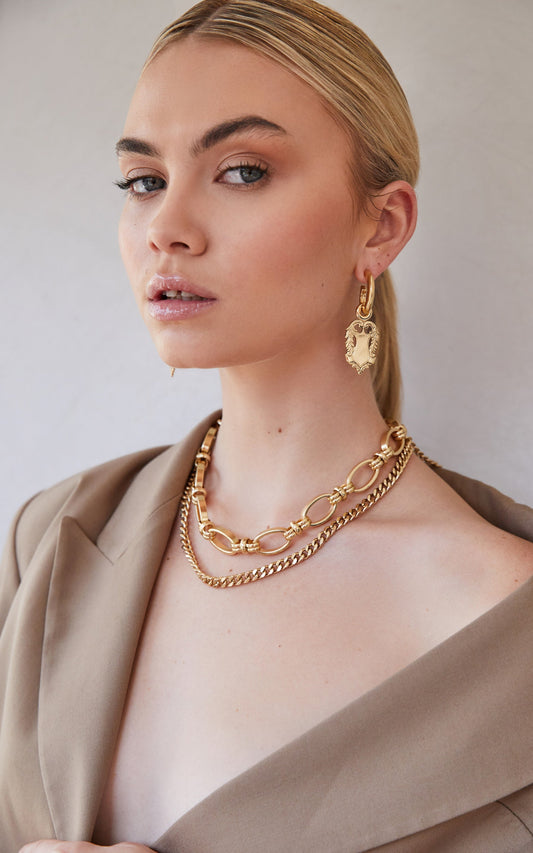 KITTE - AMULET EARRINGS in Gold