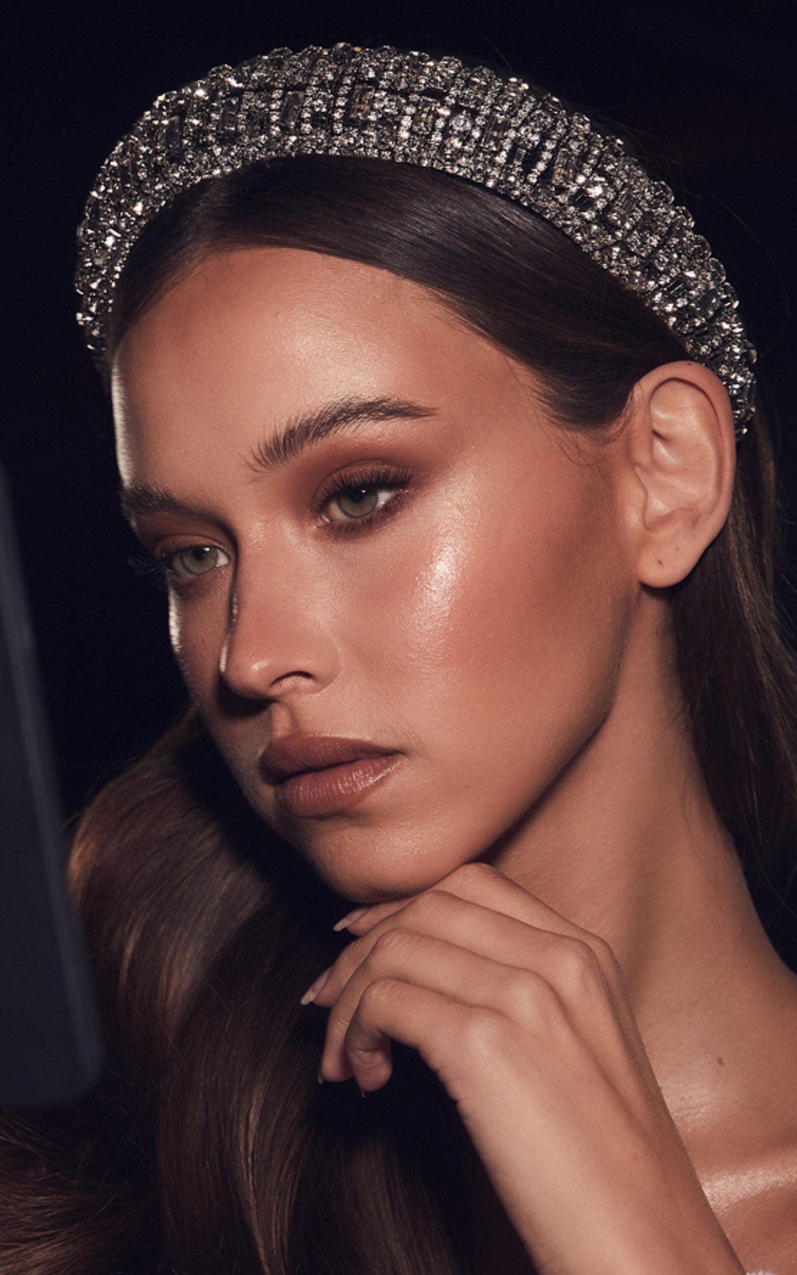 Billini x Natalie Anne - Isabelle Diamante Headband in Silver