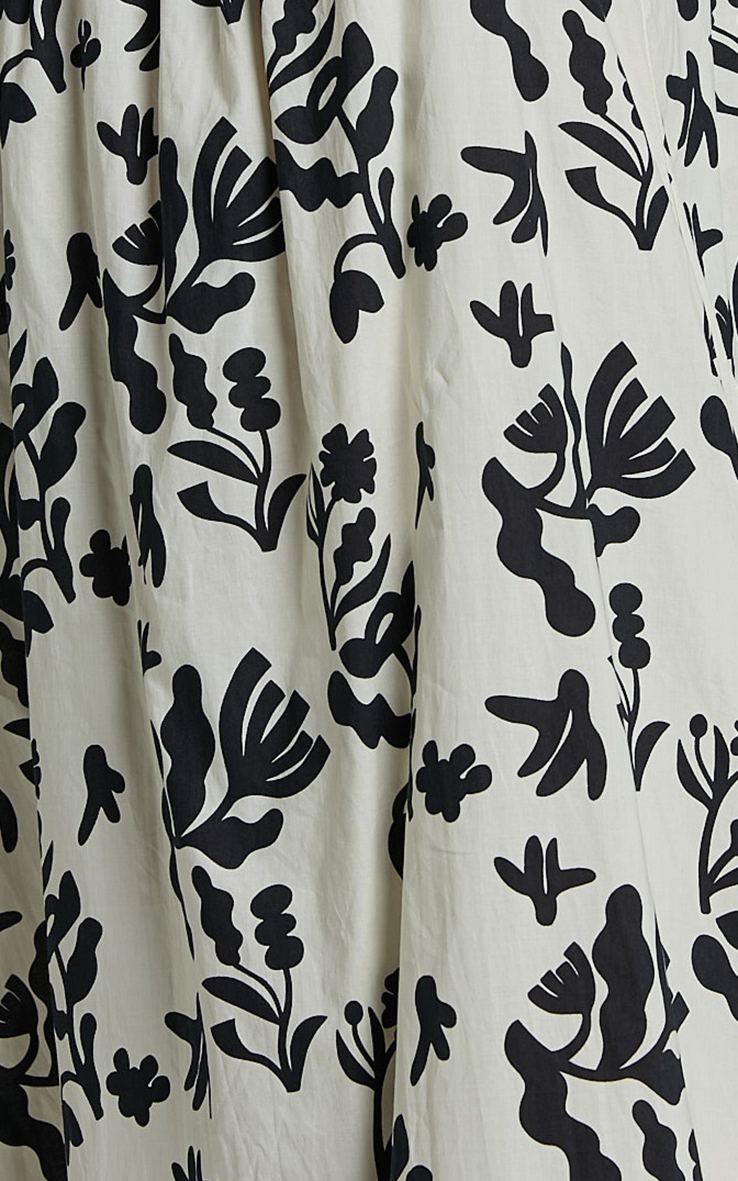 Illyana Midi Dress - Asymmetric One Shoulder Frill Hem Dress in White and Black Print