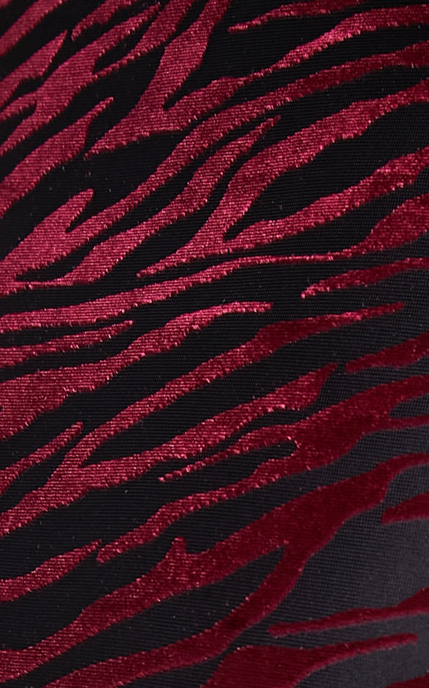 Inez Maxi Dress - Backless Mermaid Dress in Maroon Zebra