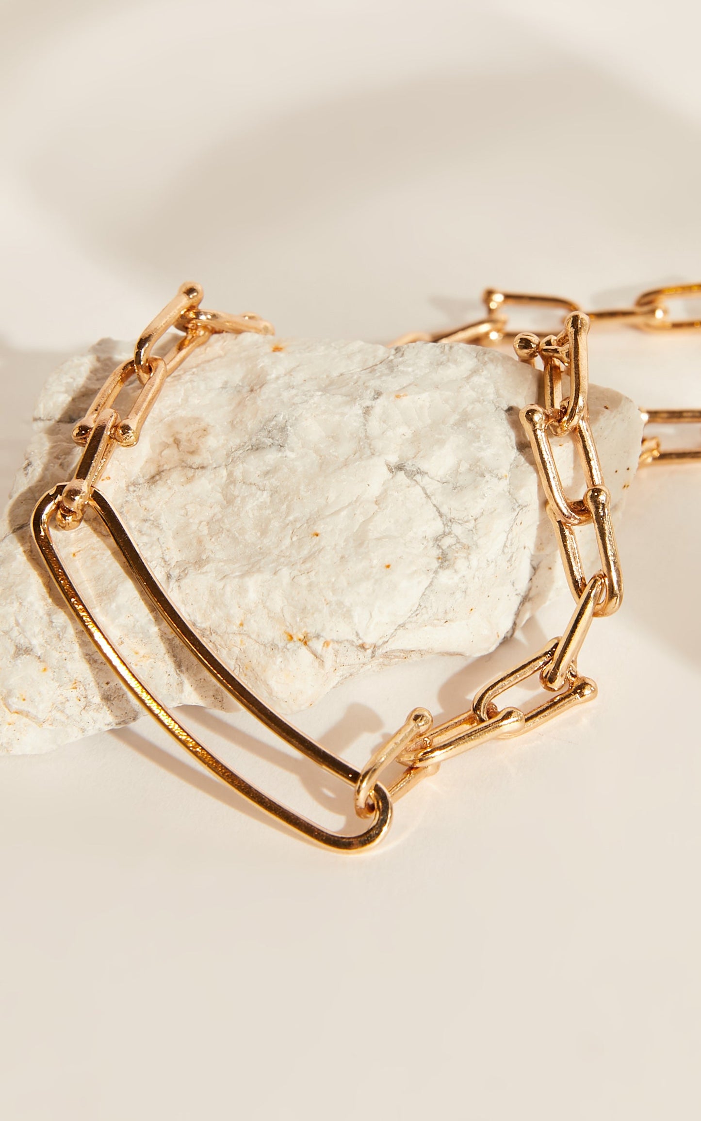 Infanta Necklace - Paperclip Chain Necklace in Gold