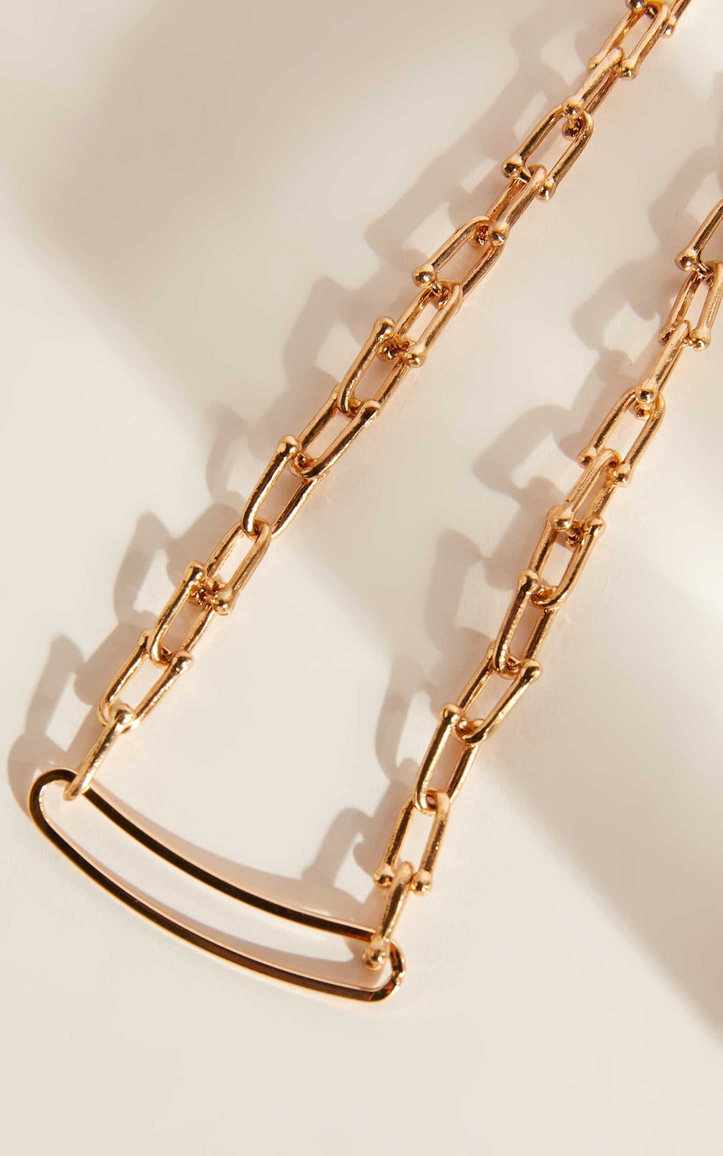 Infanta Necklace - Paperclip Chain Necklace in Gold