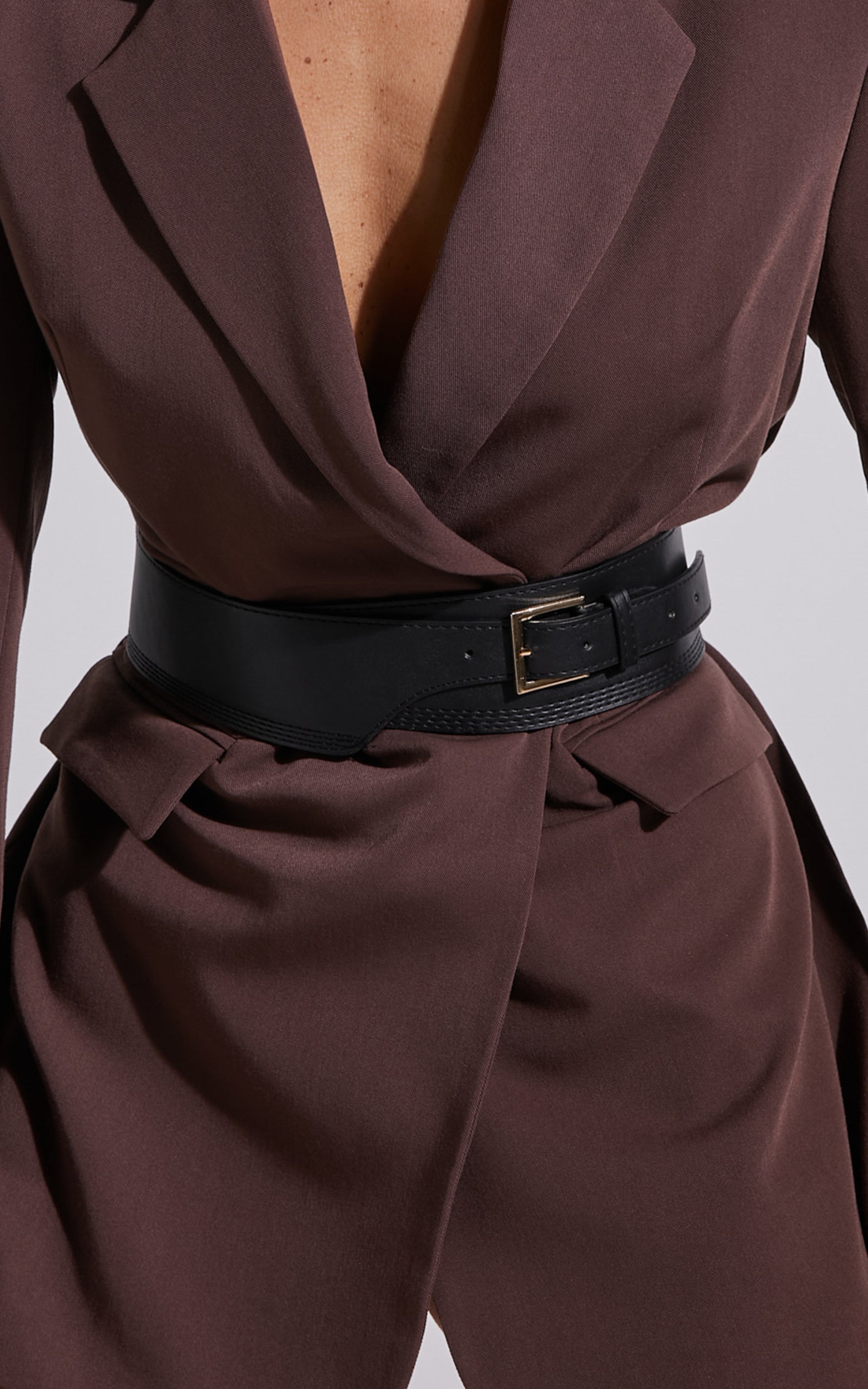 Irena Chunky Belt in Black