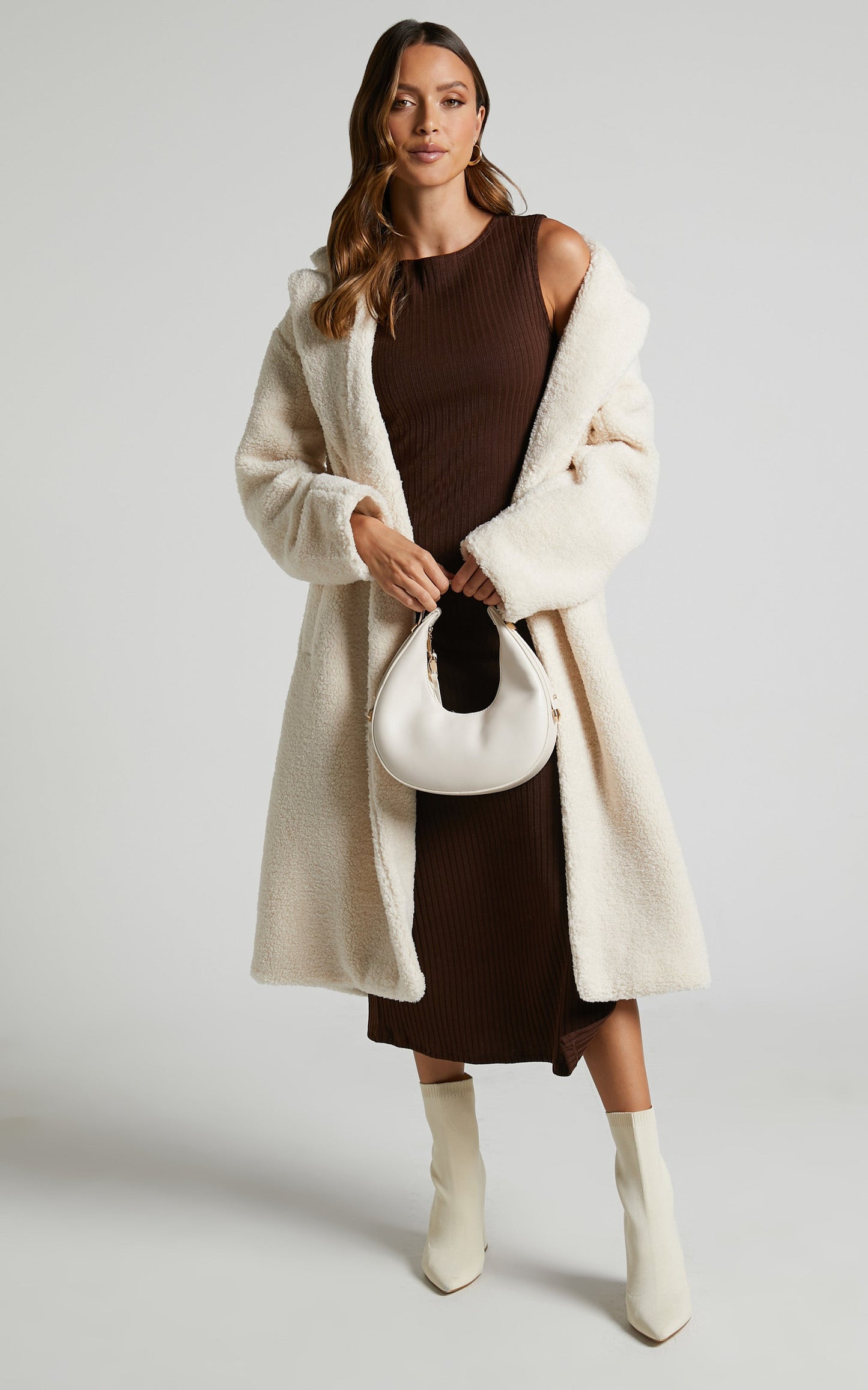 Cielito Coatigan - Longline Coatigan in Cream
