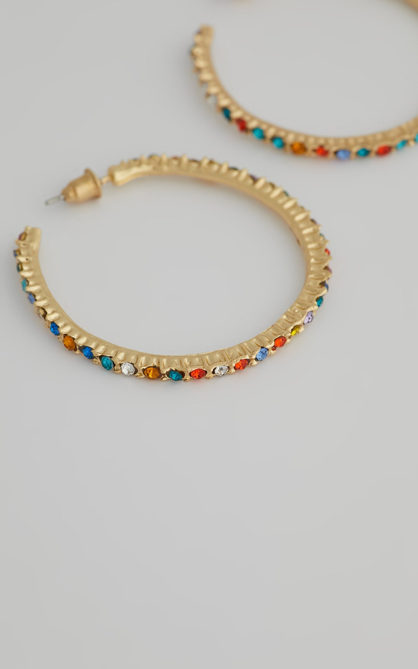Iris Hoop Earrings in Gold