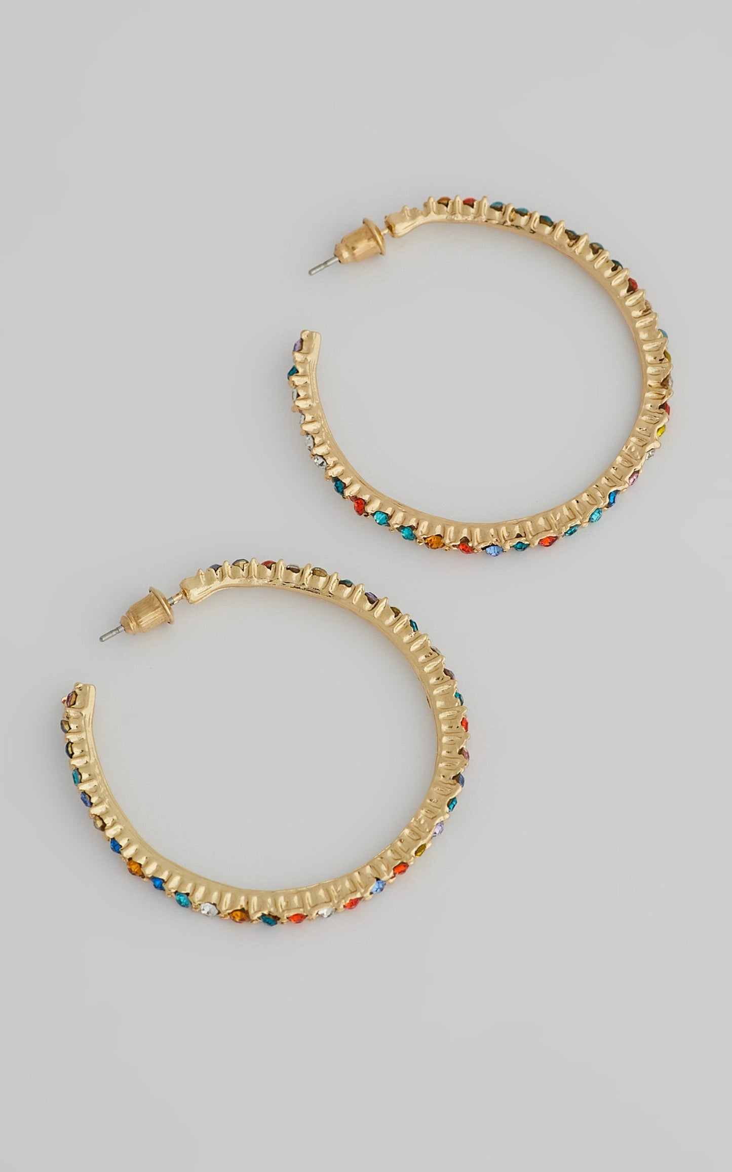Iris Hoop Earrings in Gold