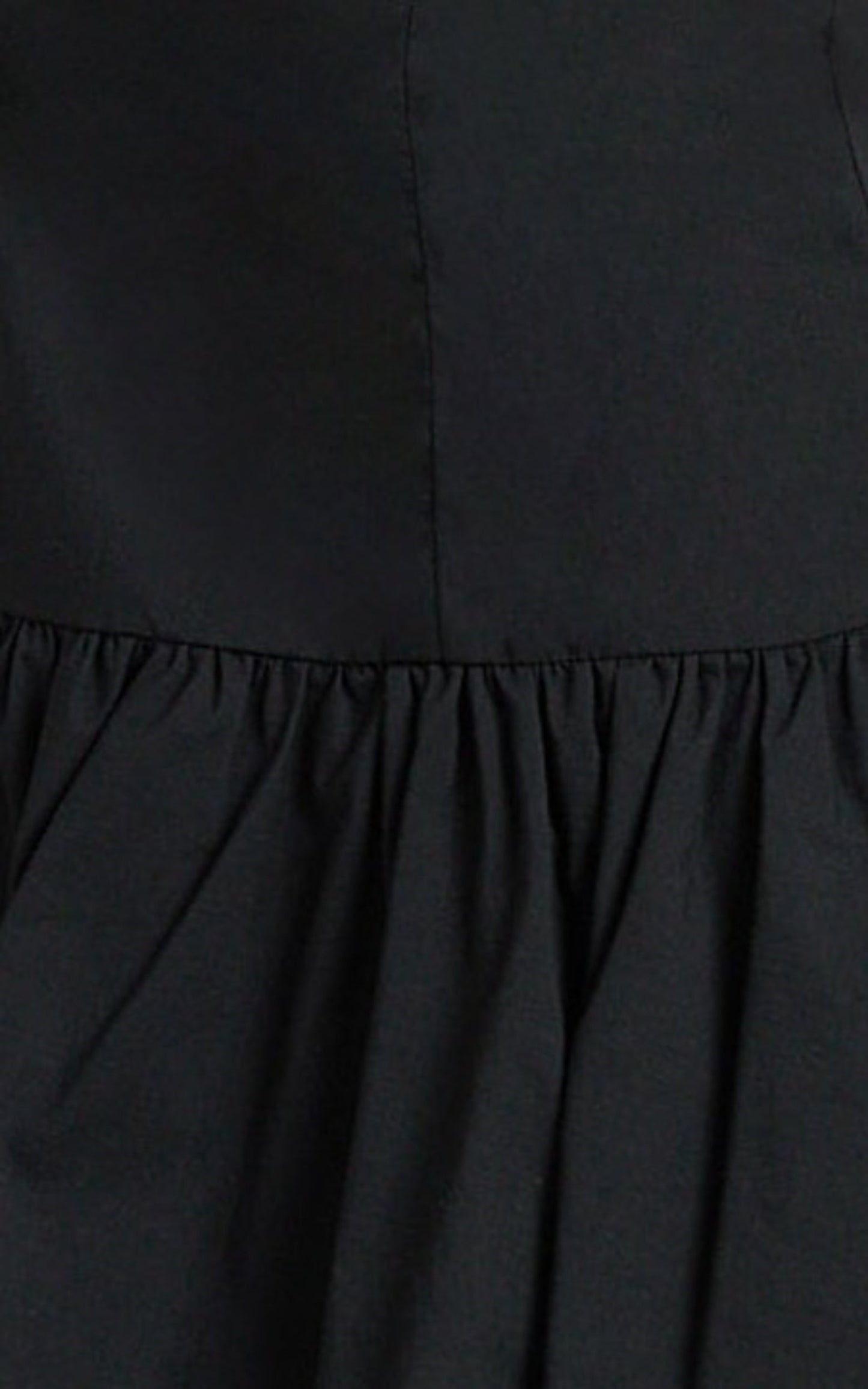 Izira Mini Dress - Boat Neck Drop Waist Shift Dress in Black