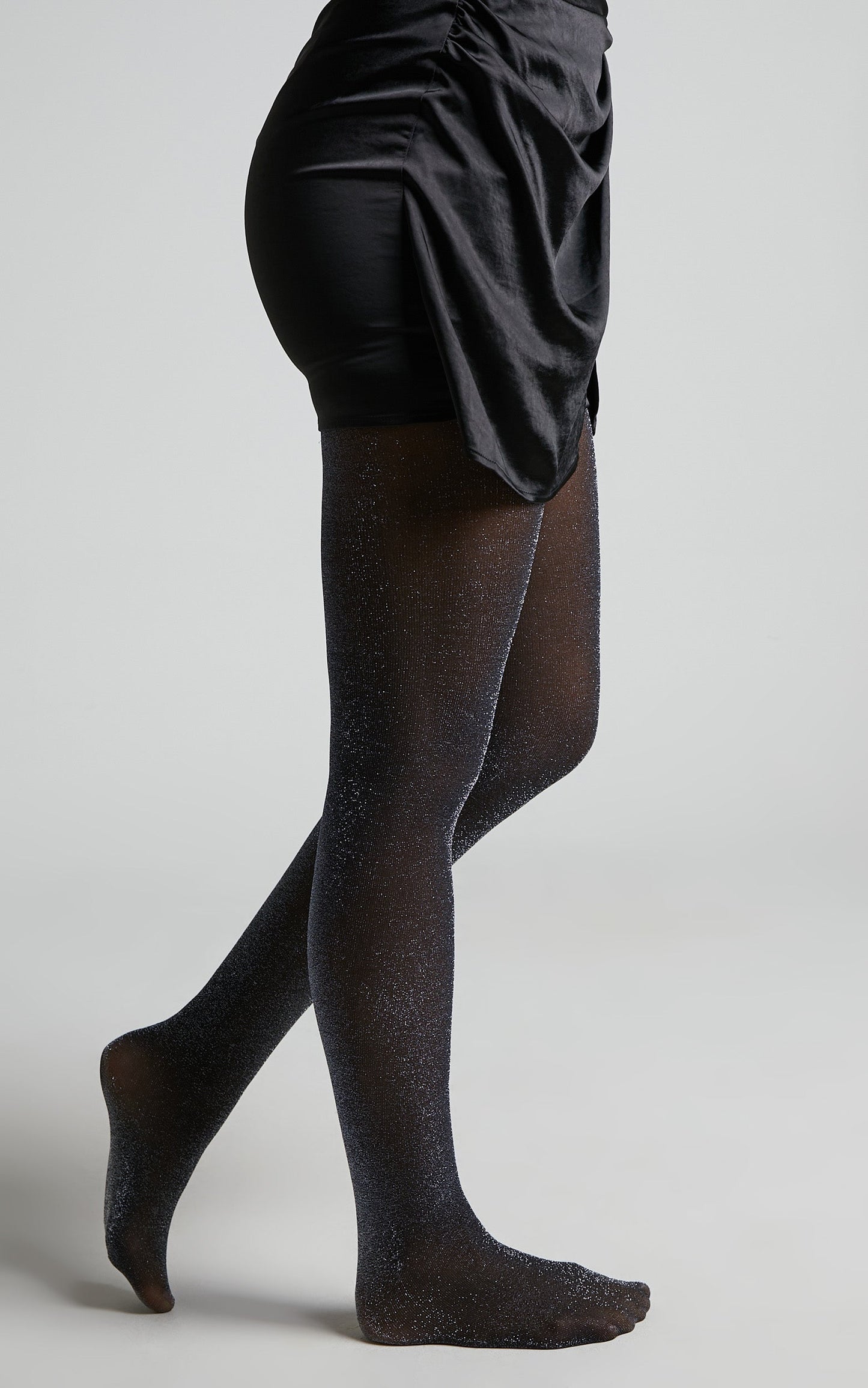 Jhana Tights in Black and Silver