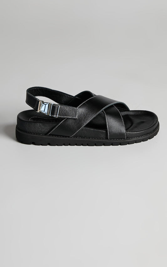 James Smith - Condotti Sandal in Black