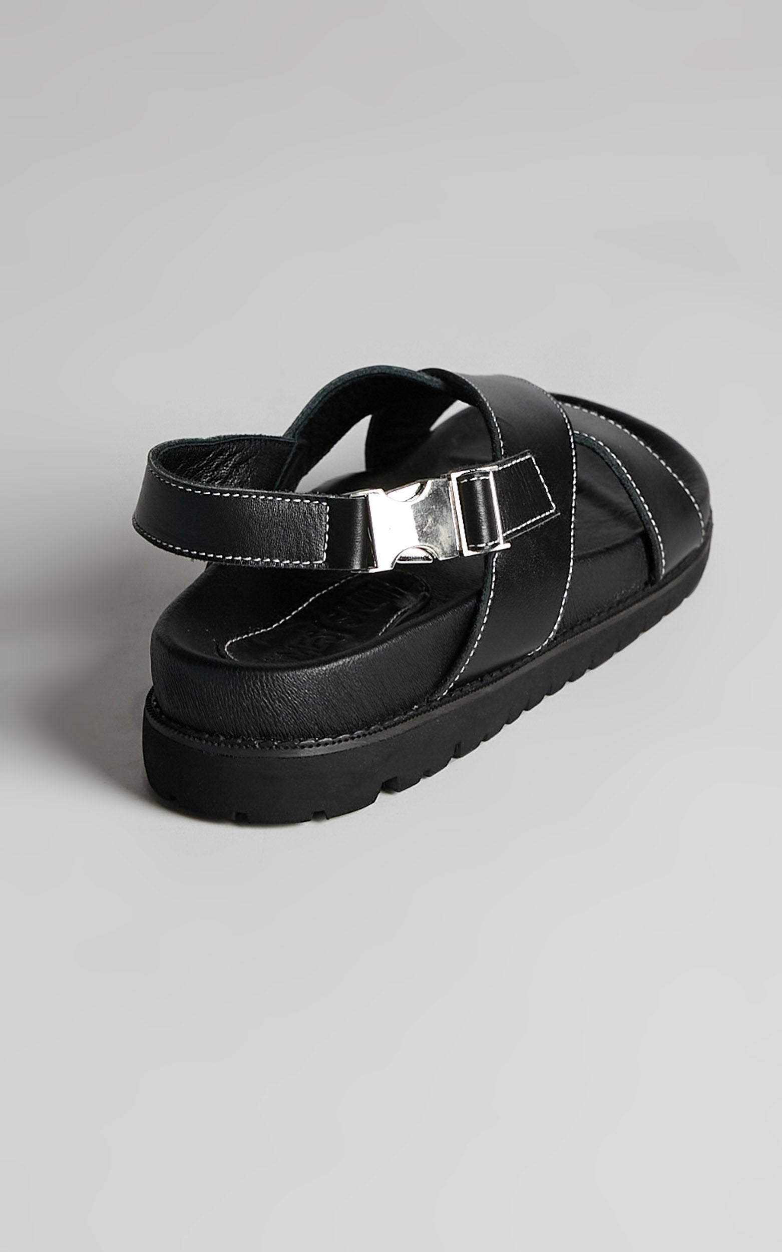 James Smith - Condotti Sandal in Black