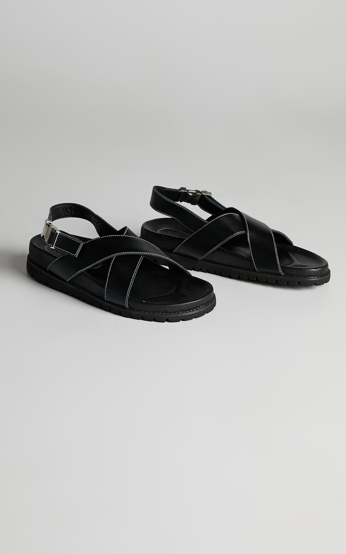 James Smith - Condotti Sandal in Black