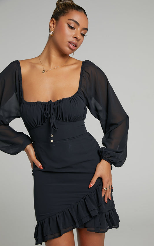 Jamesina Dress in Black