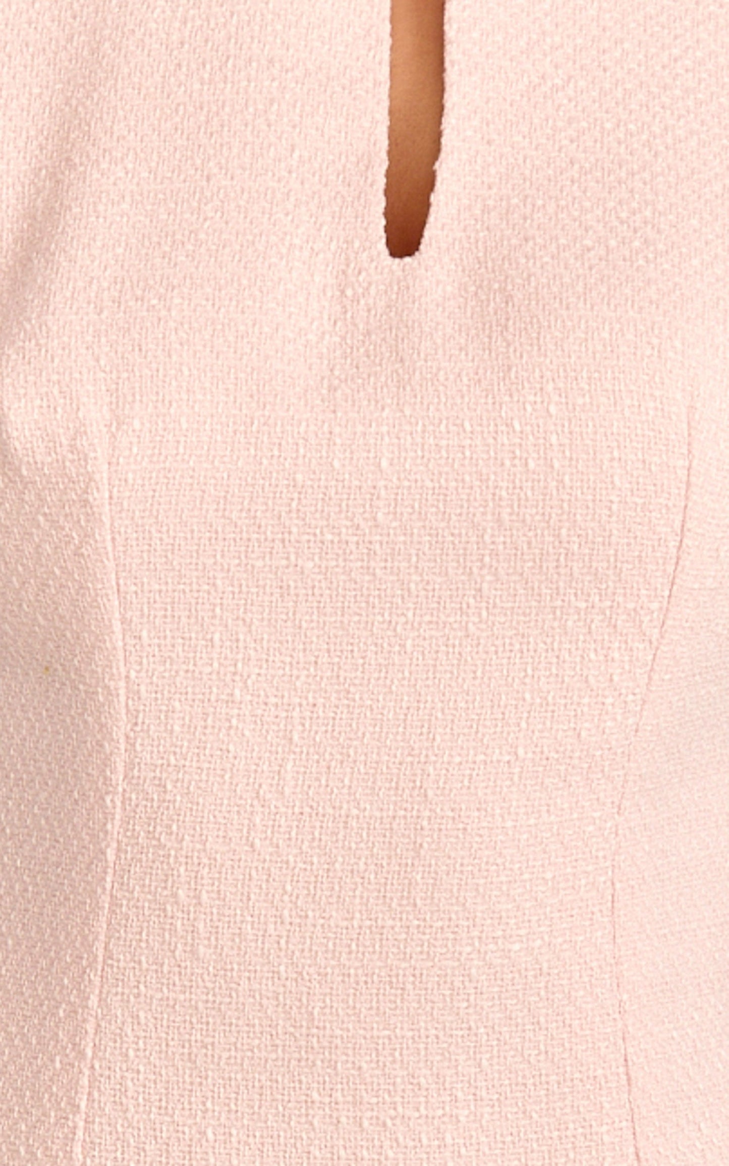 Jana Mini Dress - Mandarin Collar Leg Split Bodycon Dress in Pink