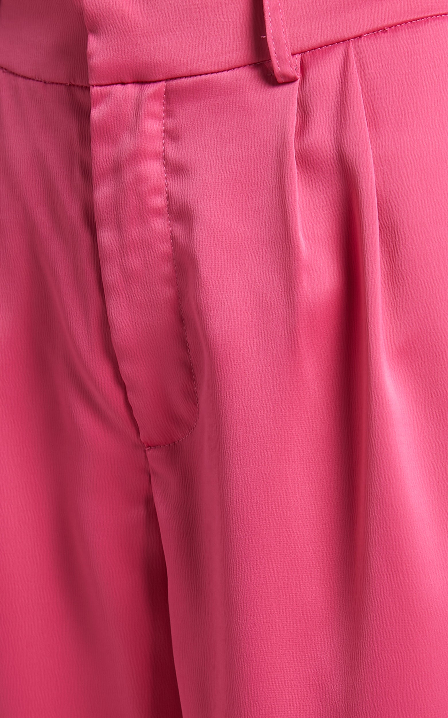 Jannie Pants - High Waist Tailored Pants in Pink