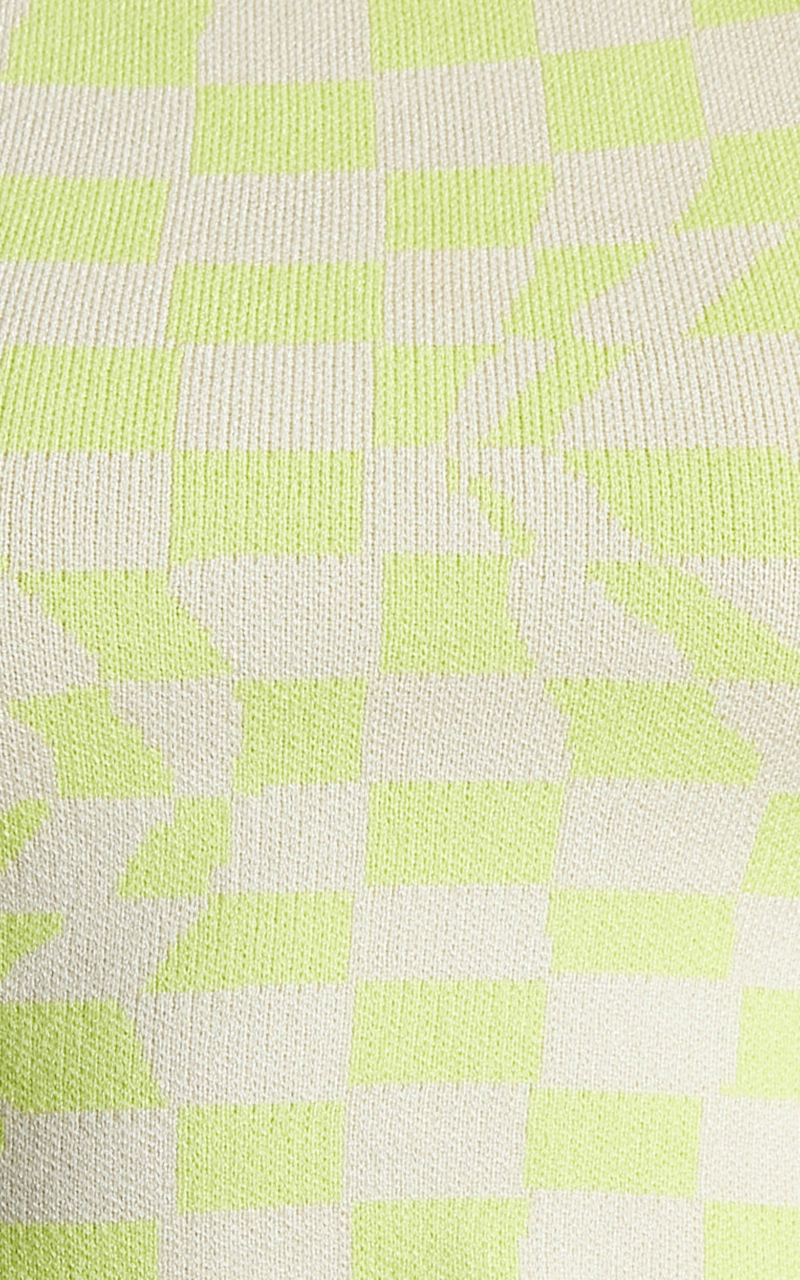 Janny Highneck Top in Green Check