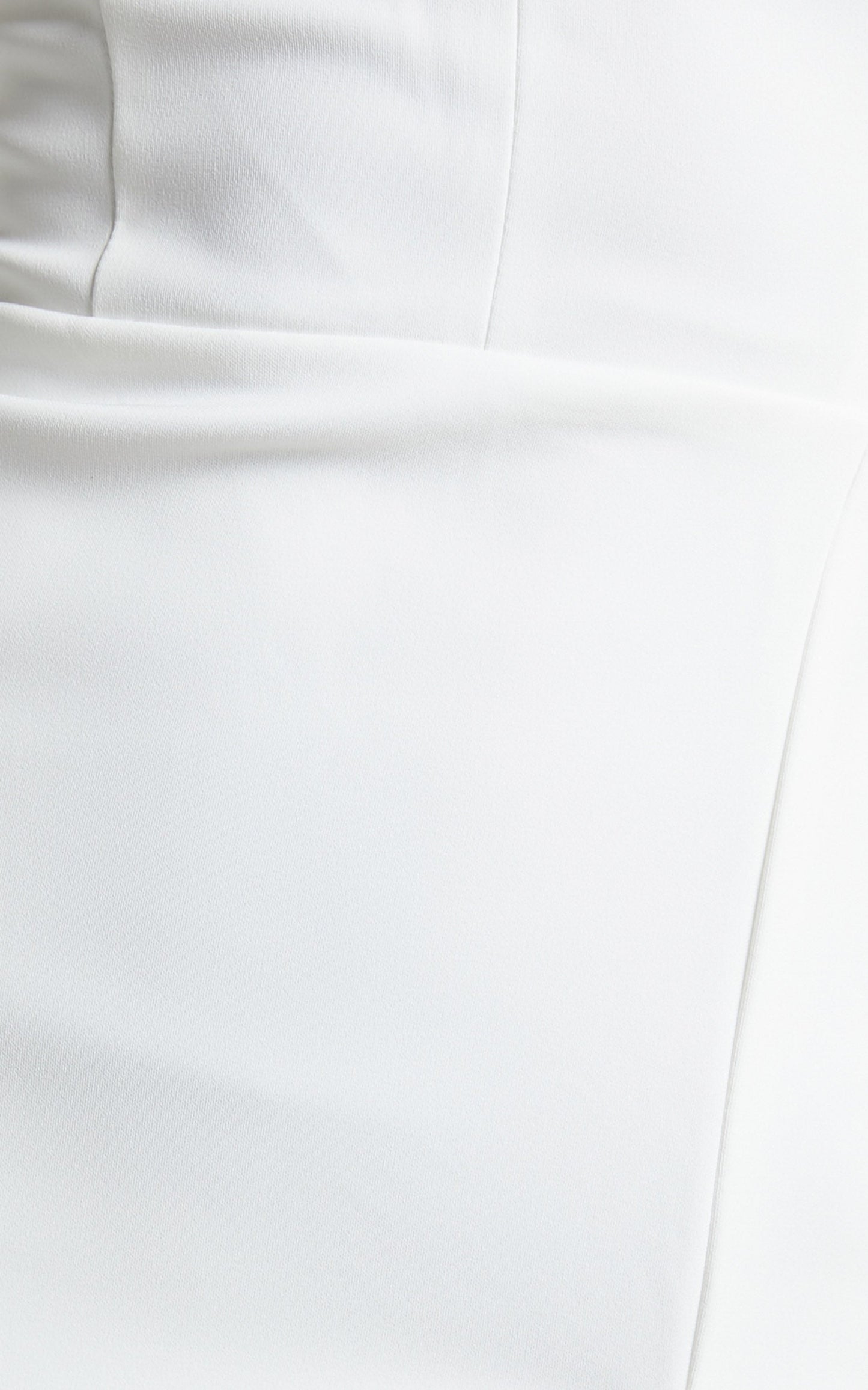 Jayedy Midi Dress - Thigh Split Tie Shoulder V Neck Dress in White