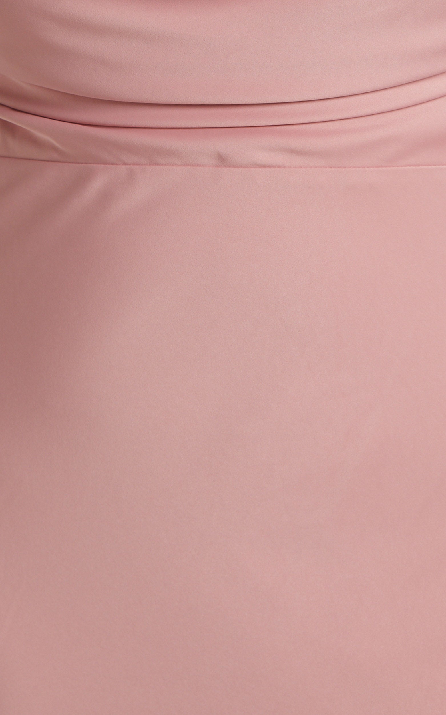 Soft Petal Midi Dress - Cowl Crossover Back Dress in Blush