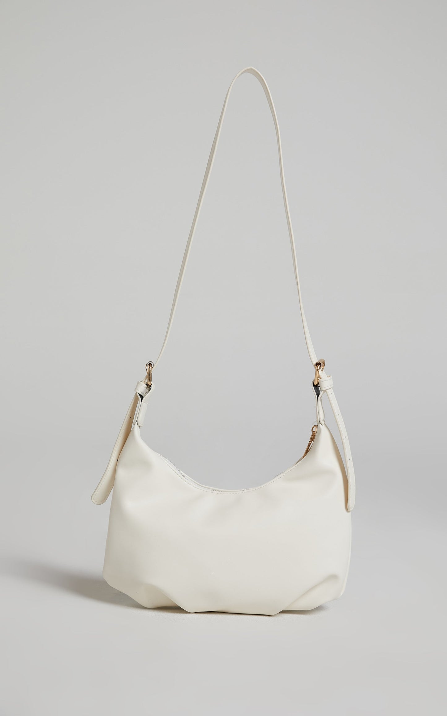 Jenessa Bag - Pouch Shoulder Bag in White