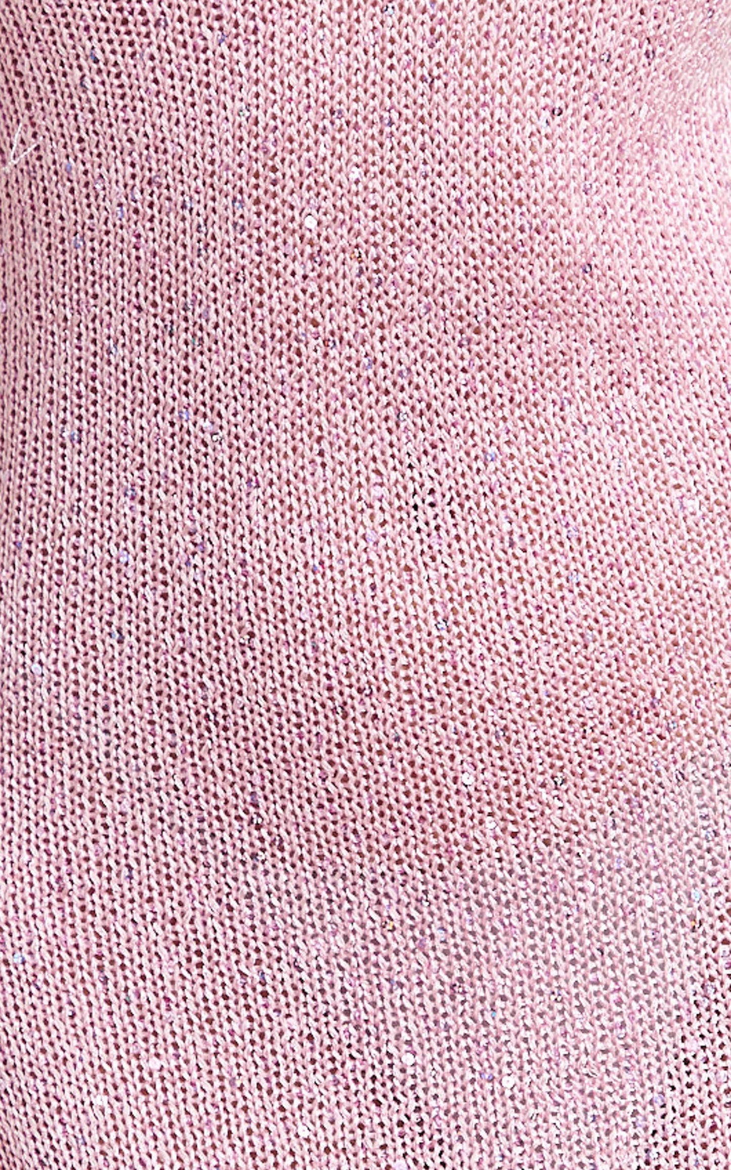 Jenna Maxi Dress - Scoop Neck Sleeveless Sequin Knit Dress in Light Pink