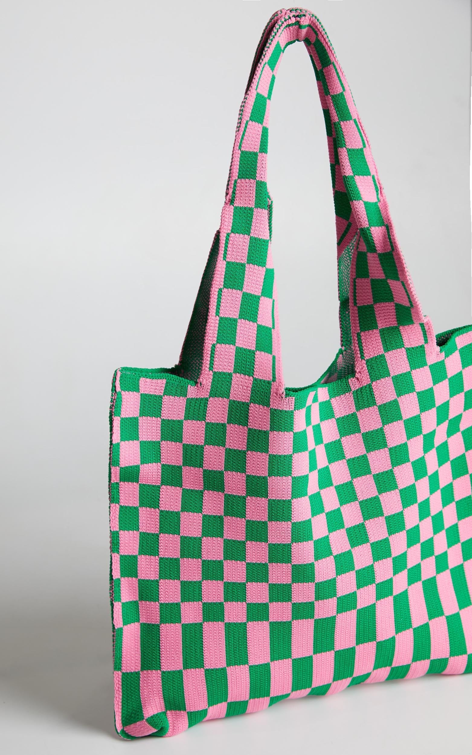 Jenni Tote Bag in Pink/Green