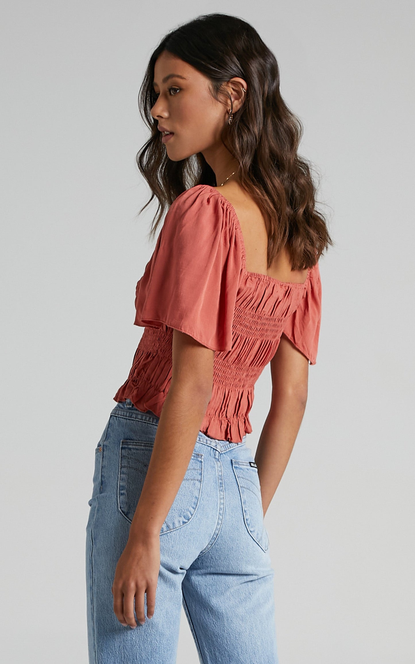 Jessalyn Top in Rust