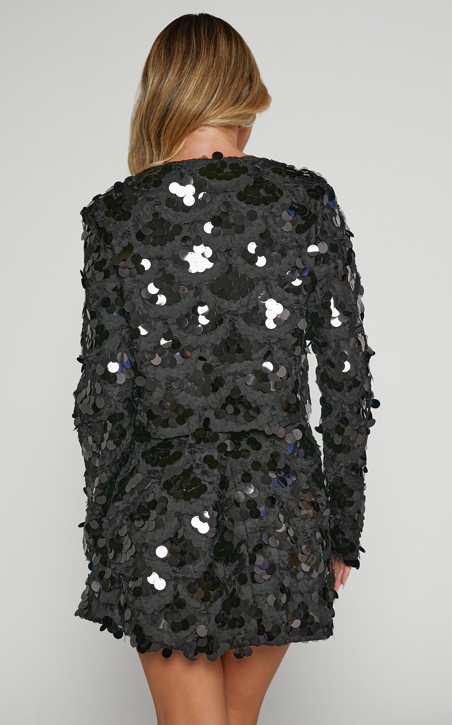 Joanna Jacket - Sequin Jacket in Black