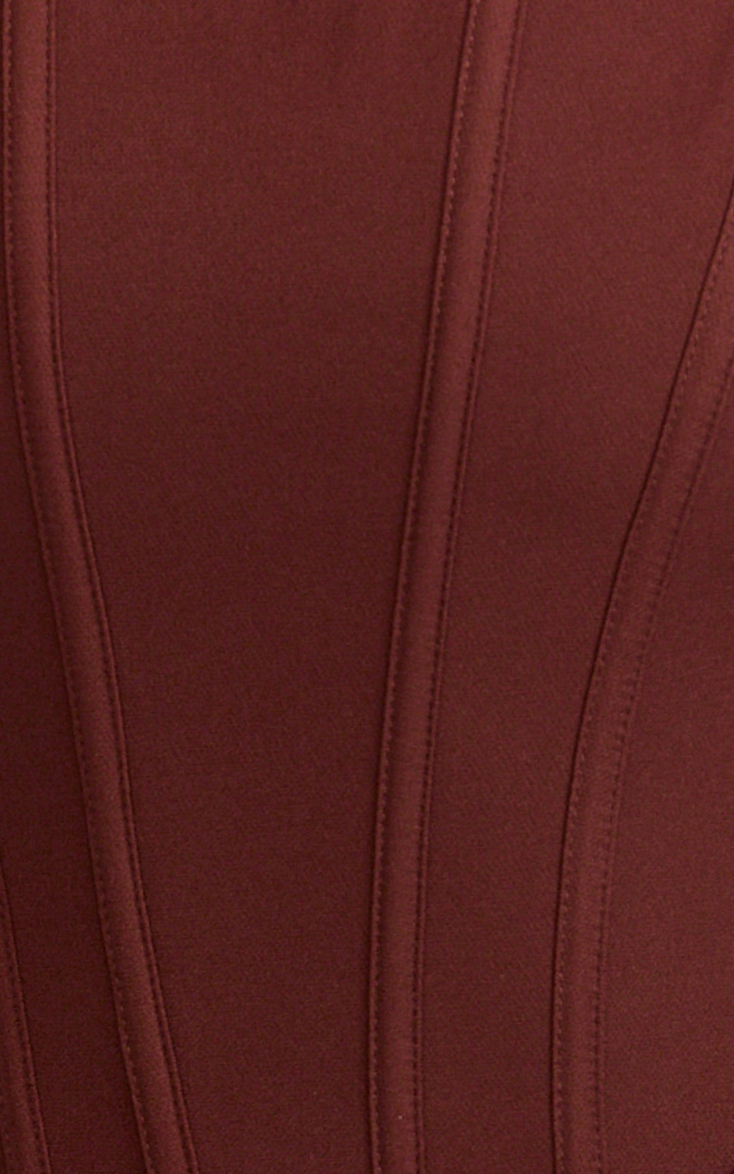 Jonas Maxi Dress - Strapless Corset Bodice Draped Waist Skirt Dress in Chocolate