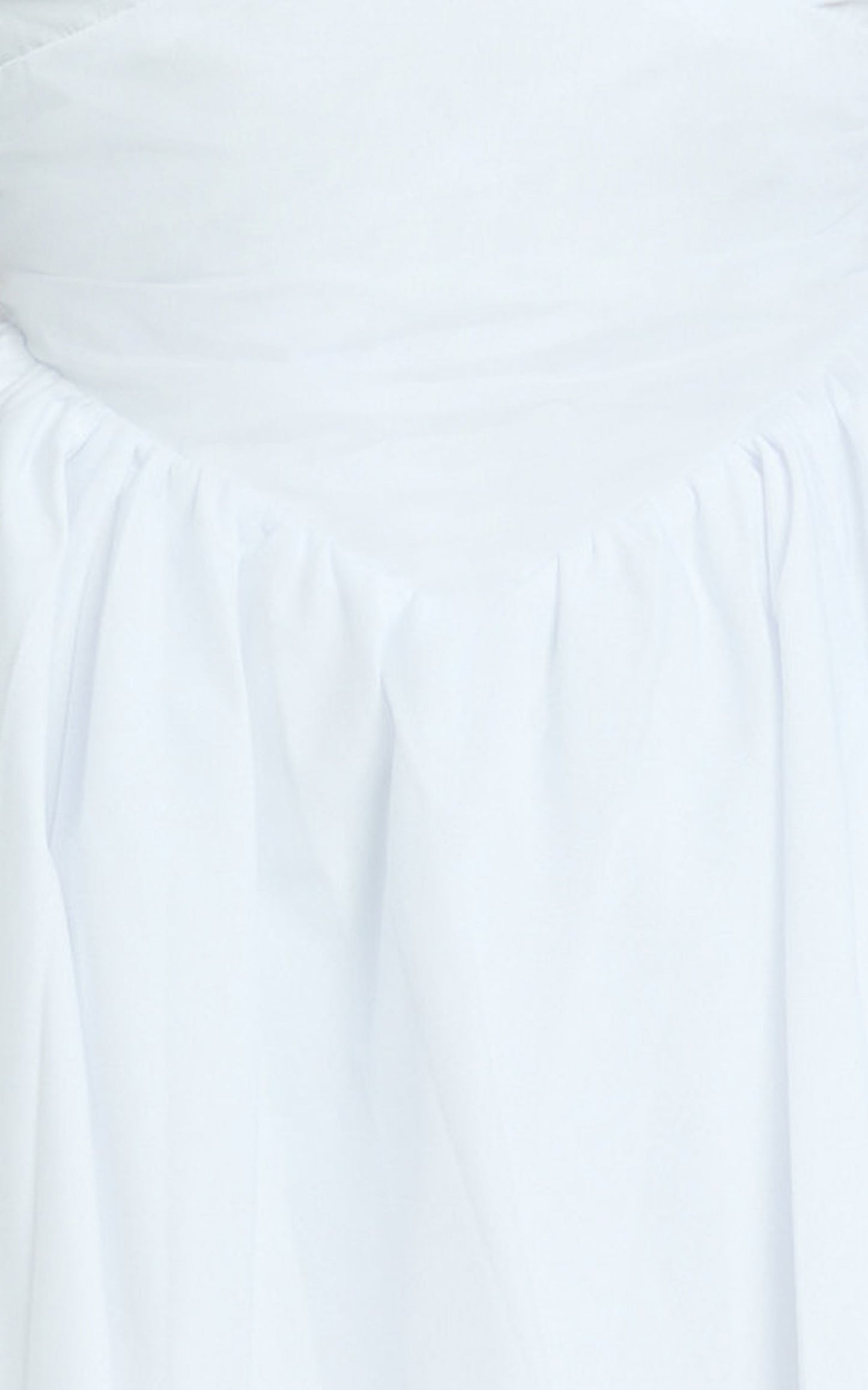 Julie Mini Dress - V Neck Drop V Waist Pleated Dress in White