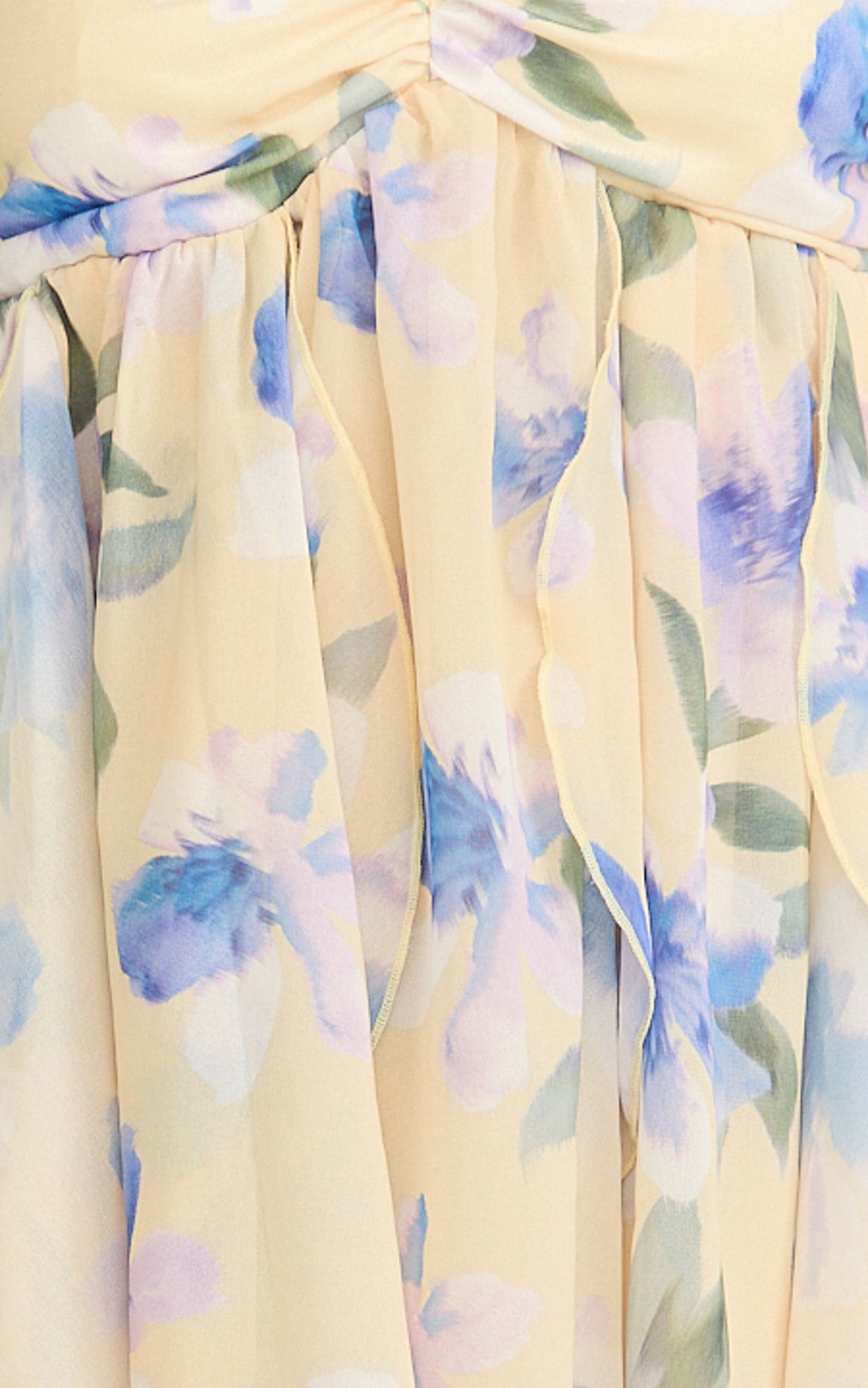 Juliette Mini Dress - Floral Print Ruffle Fit And Flare Dress in Femme Floral Print