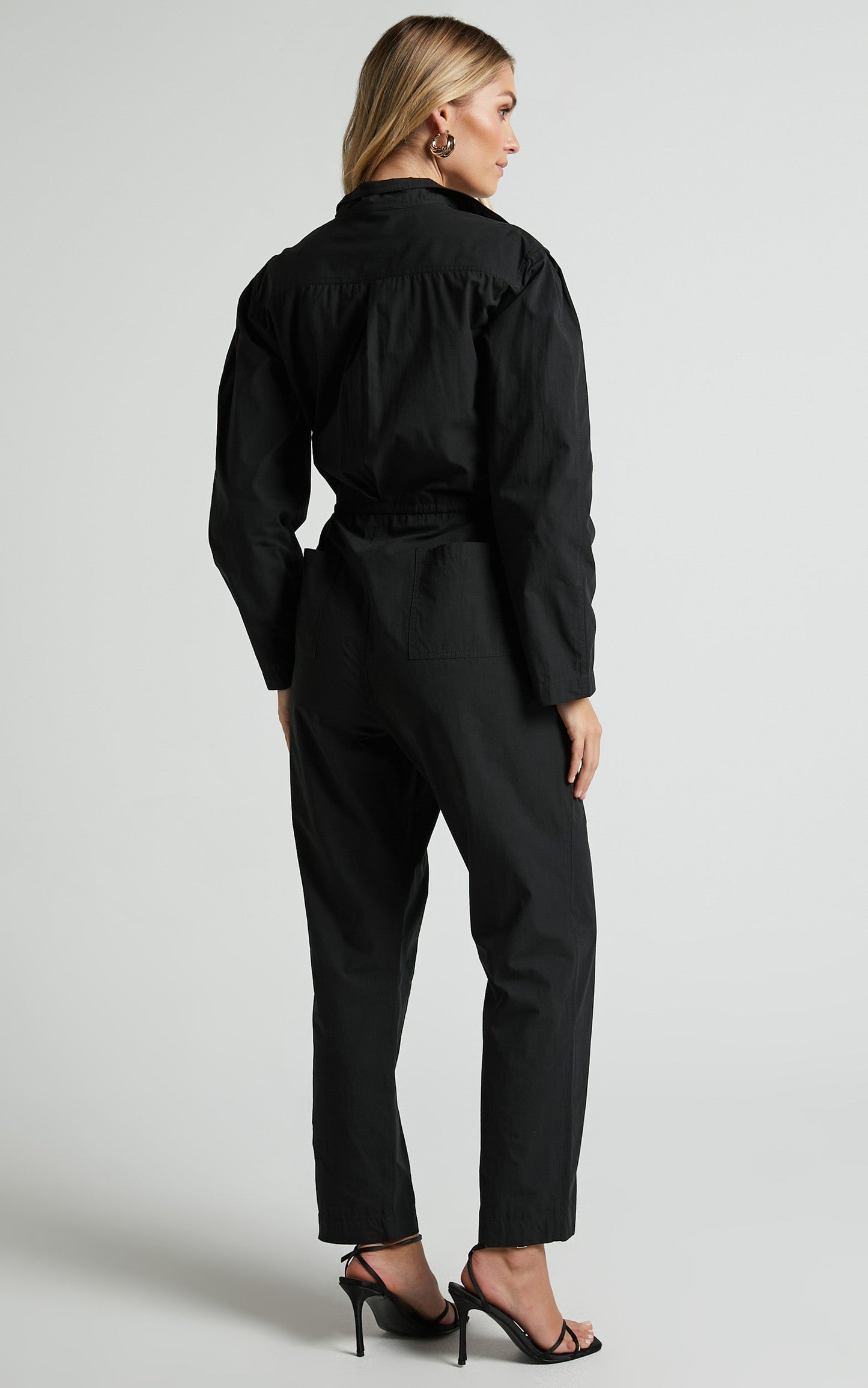 Kaede Jumpsuit - Utility Jumpsuit in Black