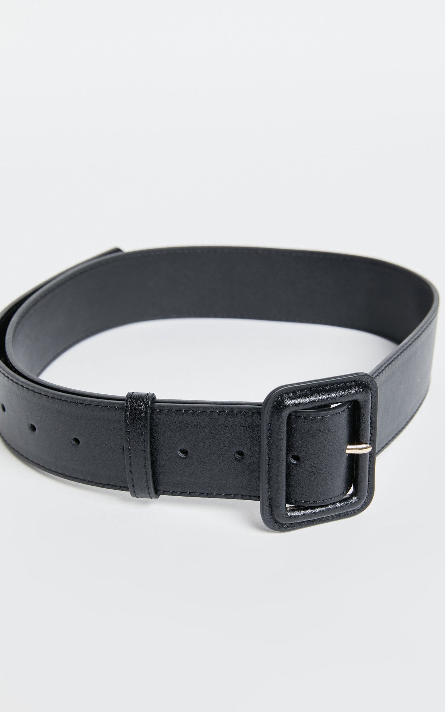 Kaitlin Belt - Buckle Belt in Black