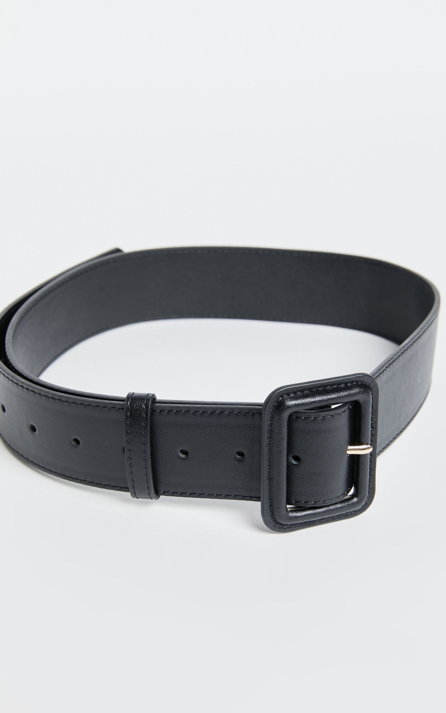 Kaitlin Belt - Buckle Belt in Black
