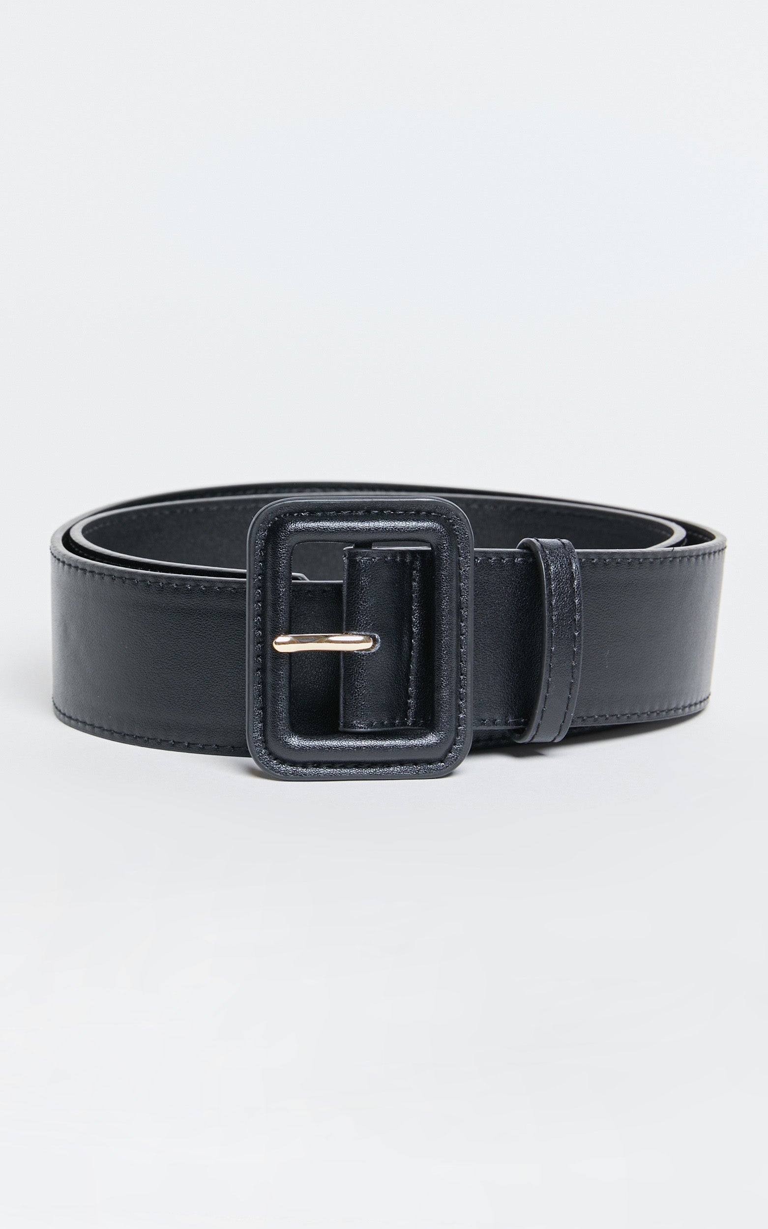 Kaitlin Belt - Buckle Belt in Black