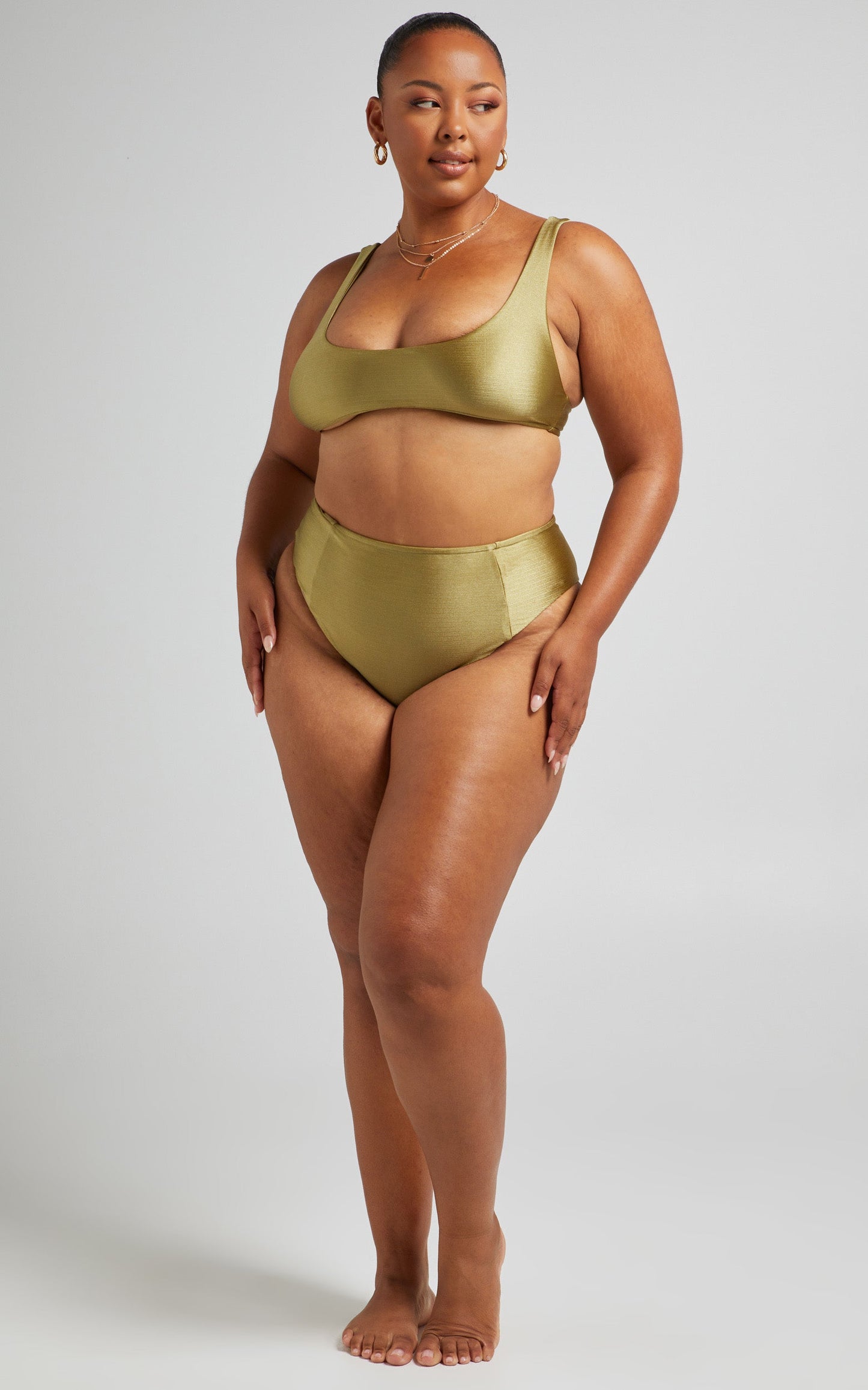Maui Balconette Bikini Top in Olive