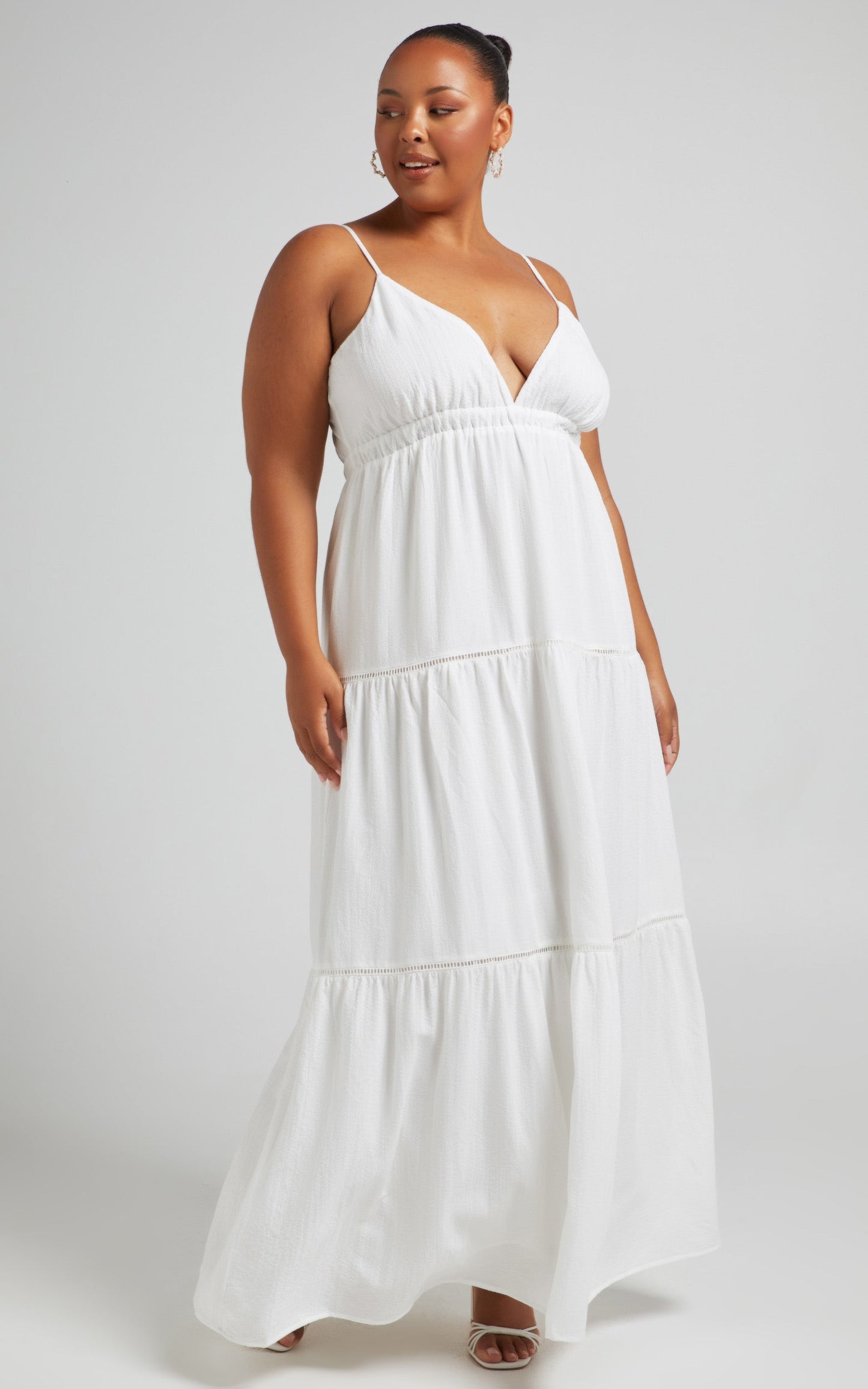 Alexandrina  Maxi Dress in White