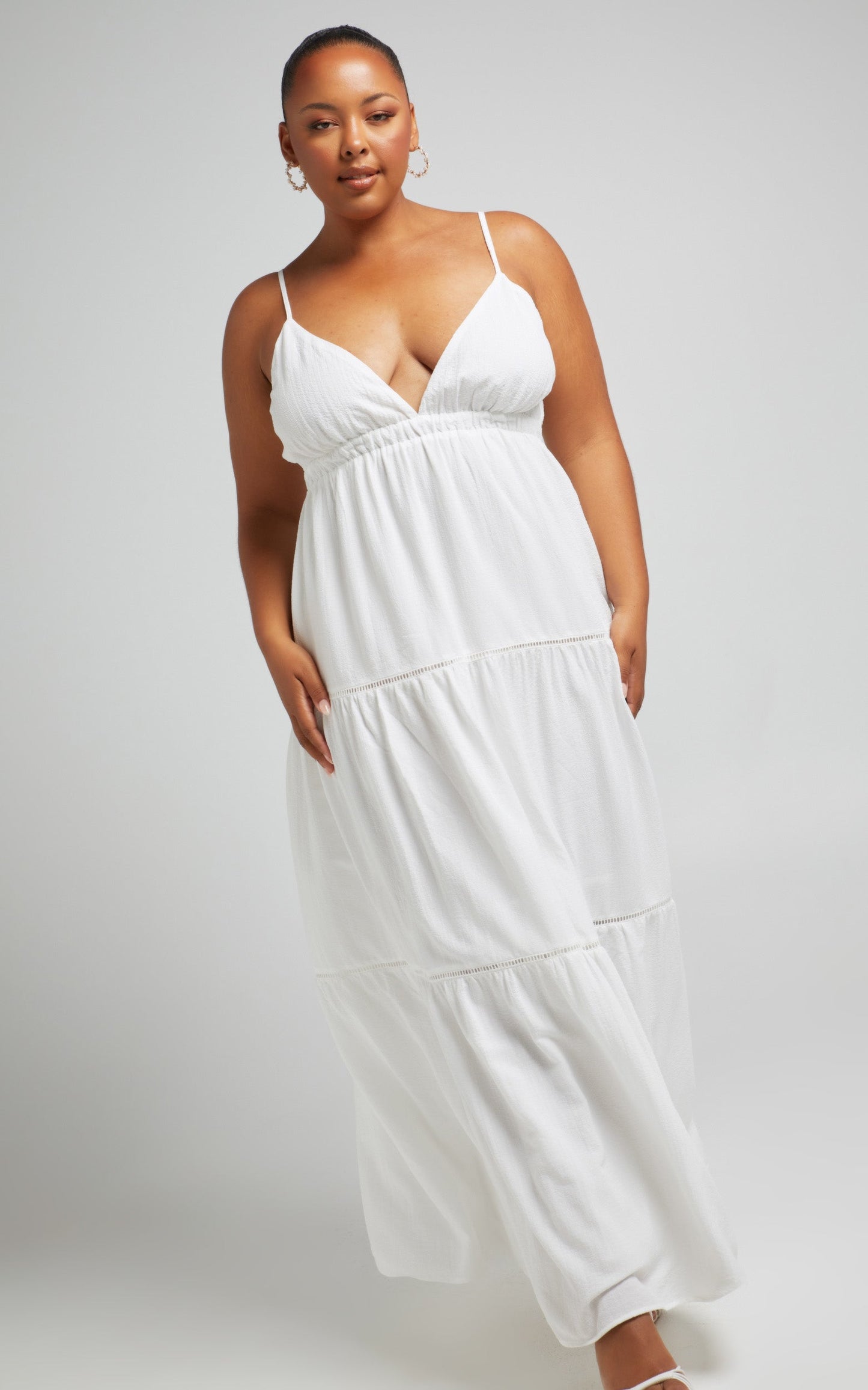 Alexandrina  Maxi Dress in White
