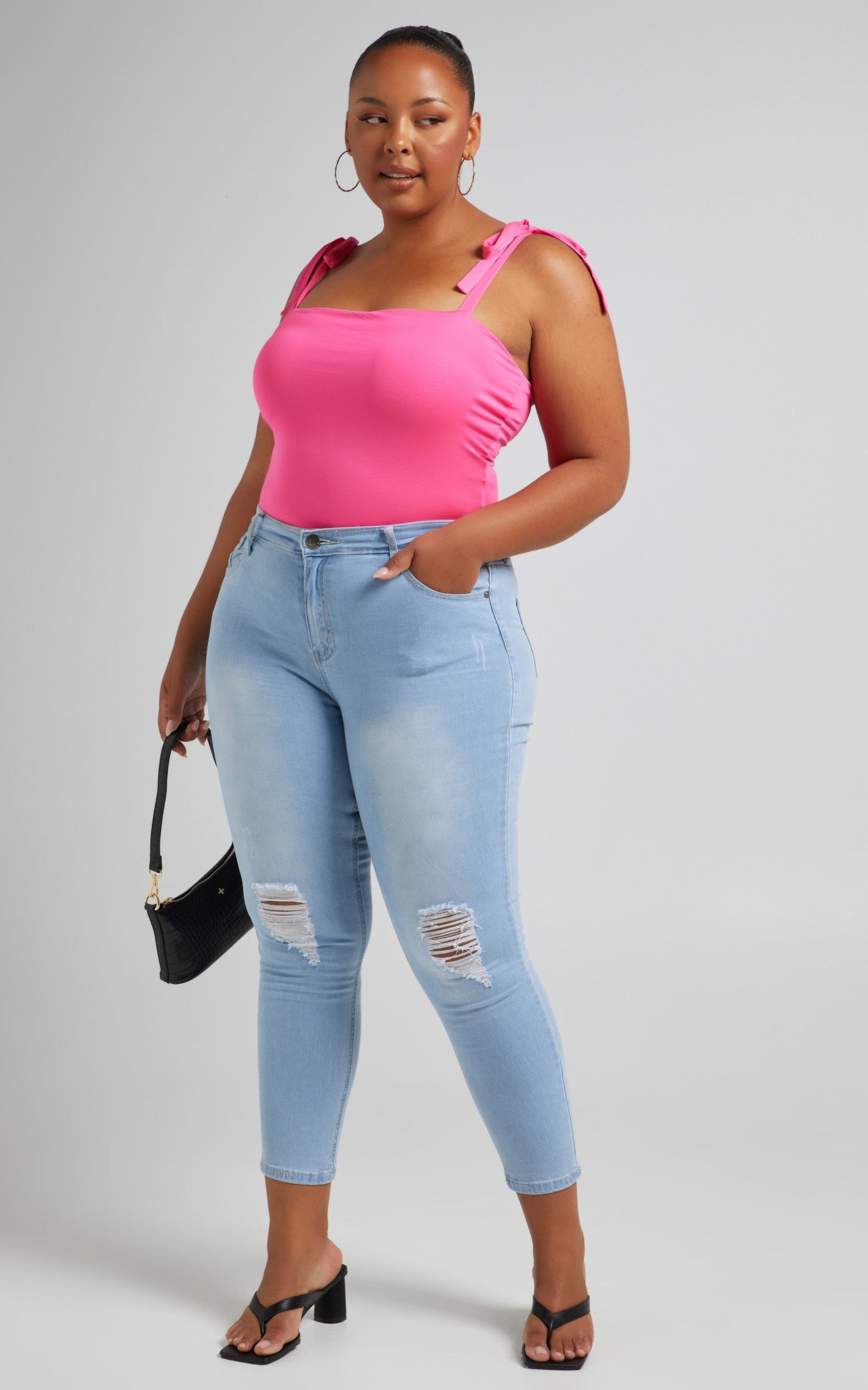 Brooke Skinny Jeans in Light Wash Denim