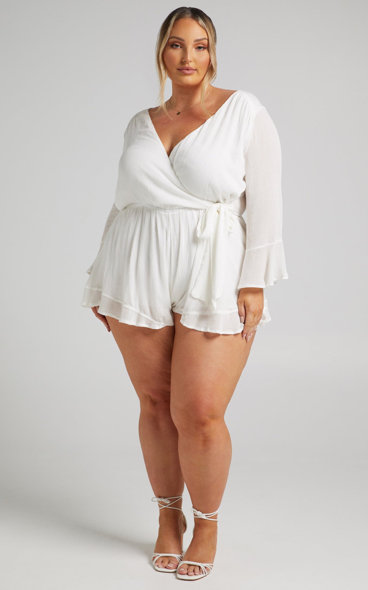Sunday Breeze Playsuit in White