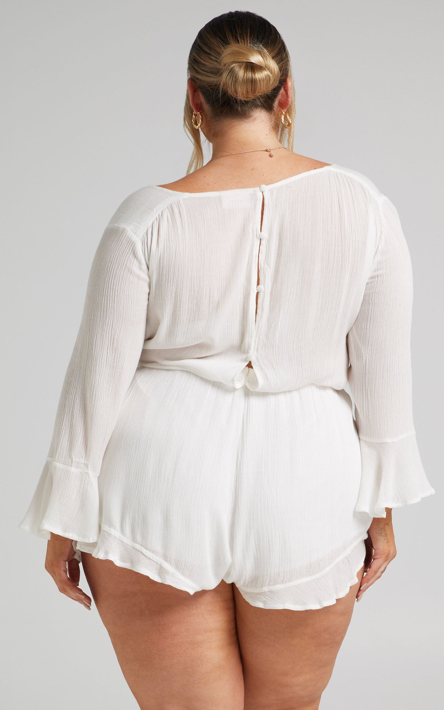 Sunday Breeze Playsuit in White
