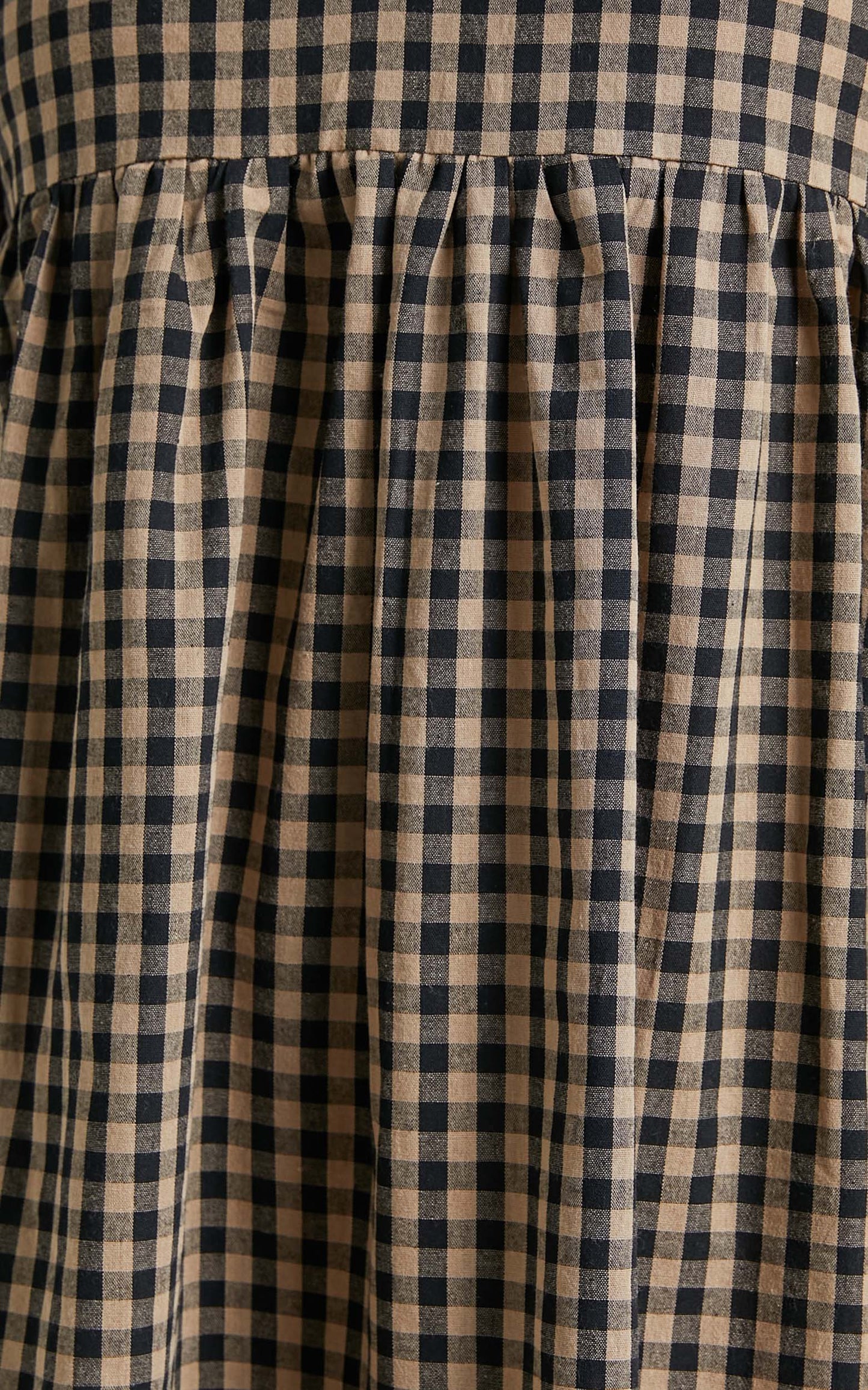 Kamrin Long Sleeve Mini Shift Dress in Gingham