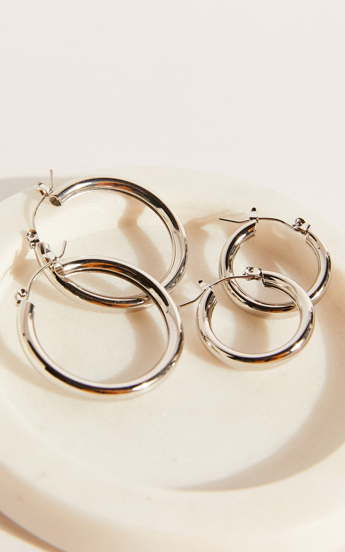 Karane Multipack Hoop Earrings in Silver
