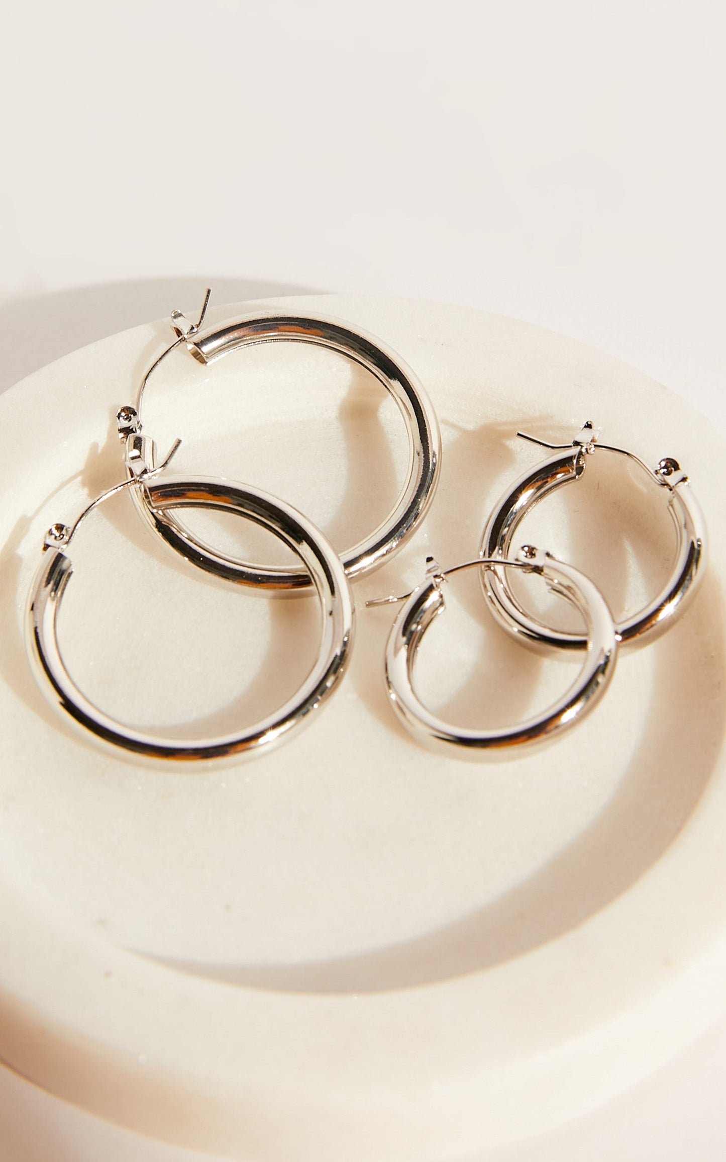 Karane Multipack Hoop Earrings in Silver